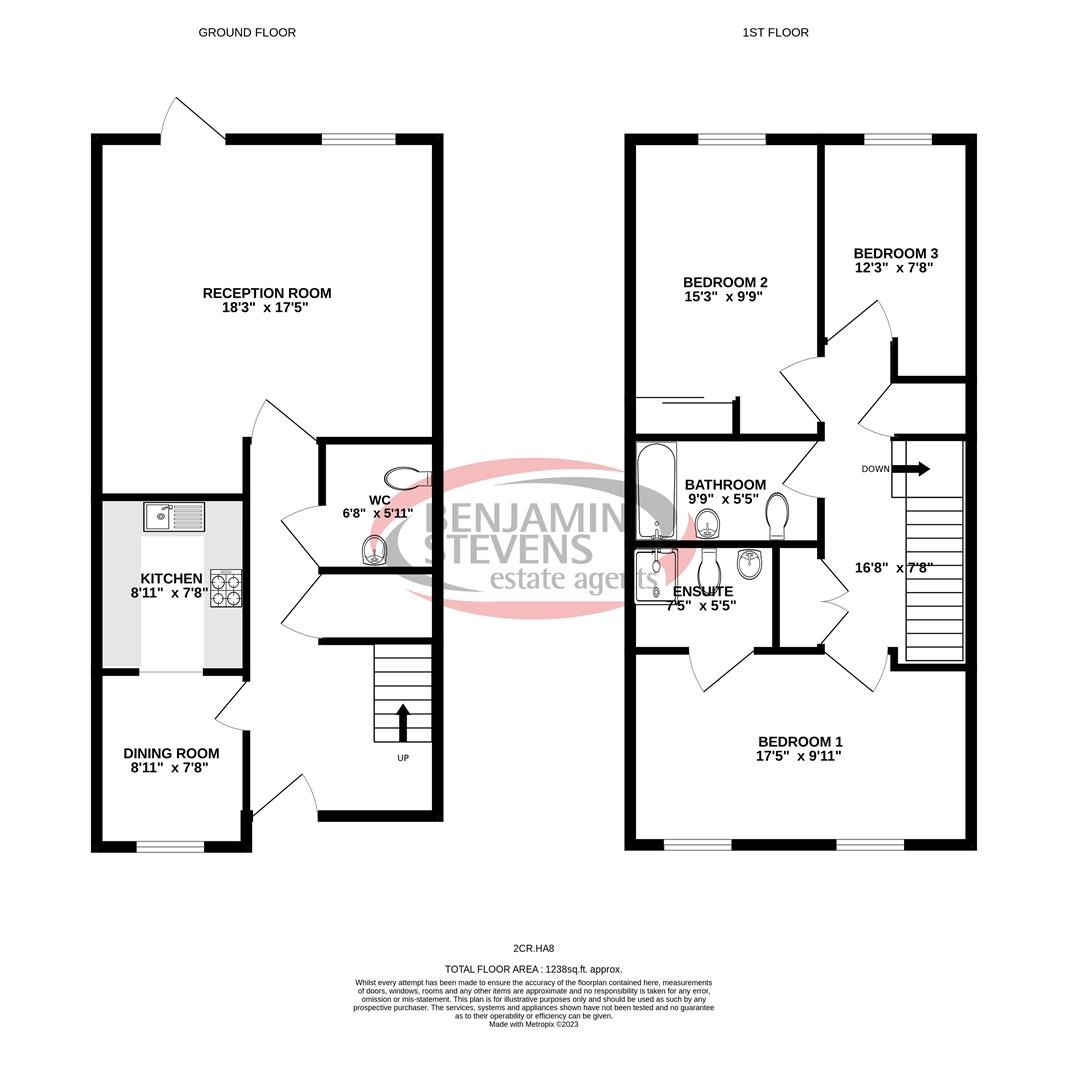 3 bed end of terrace house to rent in Camborne Road, Edgware - Property Floorplan