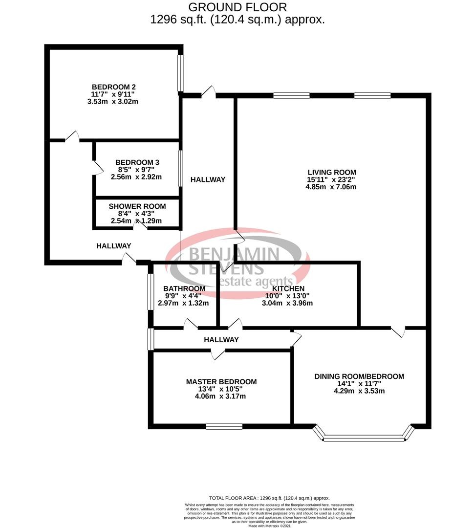 4 bed bungalow to rent in Oundle Avenue, Bushey - Property Floorplan