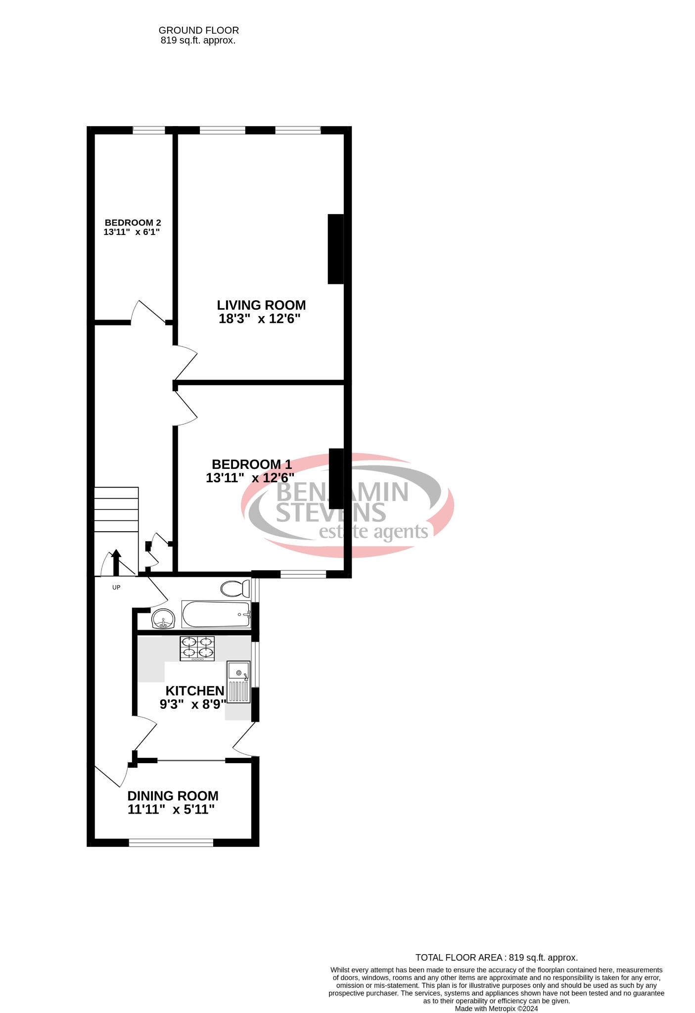 2 bed flat to rent in Wembley Park Drive, Wembley - Property Floorplan