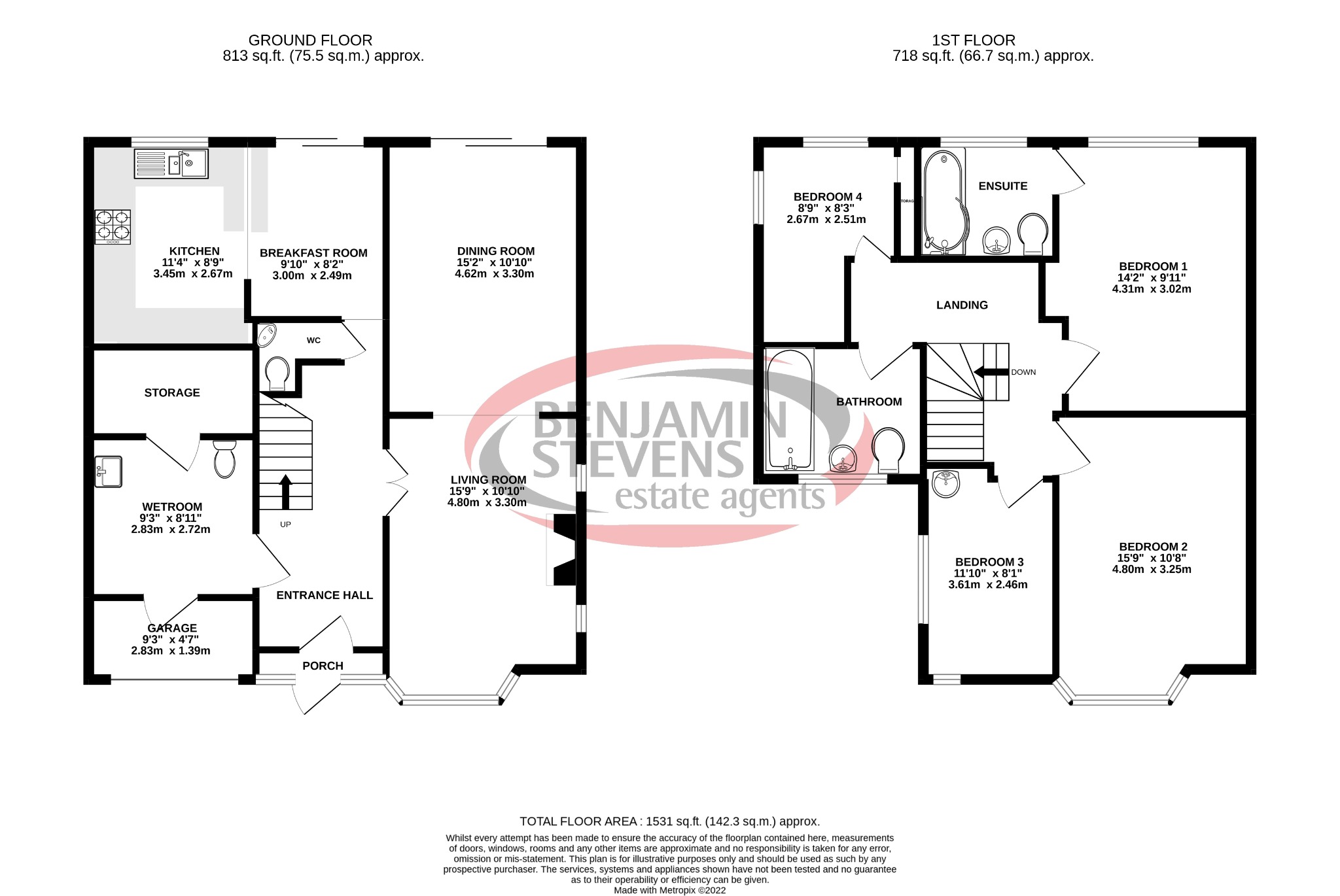 4 bed detached house for sale in Lawrence Road, Pinner - Property Floorplan
