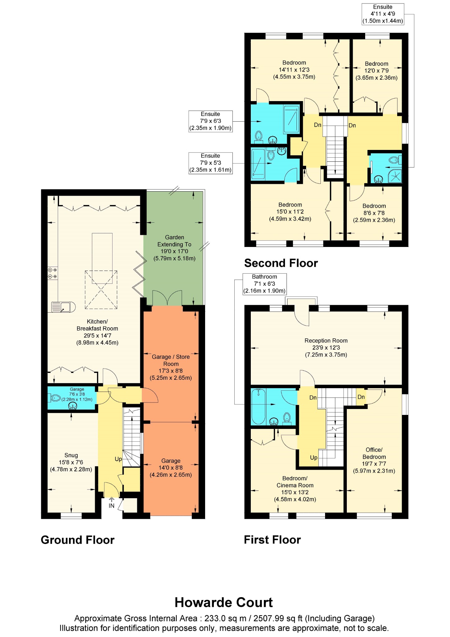 4 bed end of terrace house for sale in Howarde Court, Stevenage - Property Floorplan