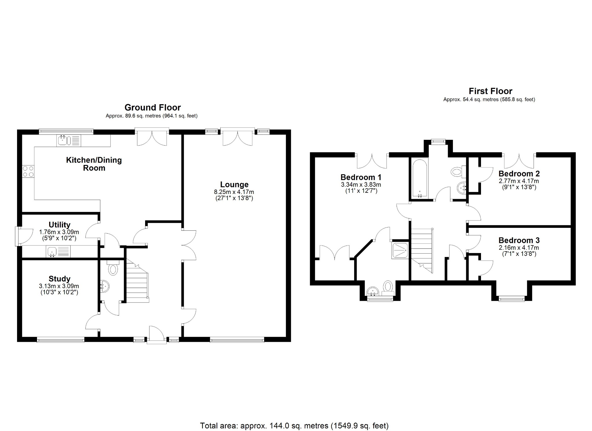 4 bed detached house for sale in Grange Close, Worthing - Property Floorplan