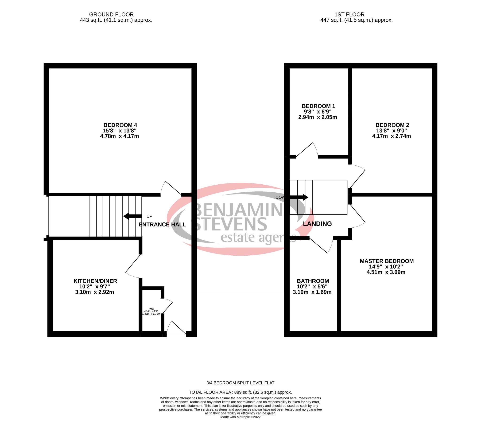 3 bed flat to rent in Camden Street, London - Property Floorplan
