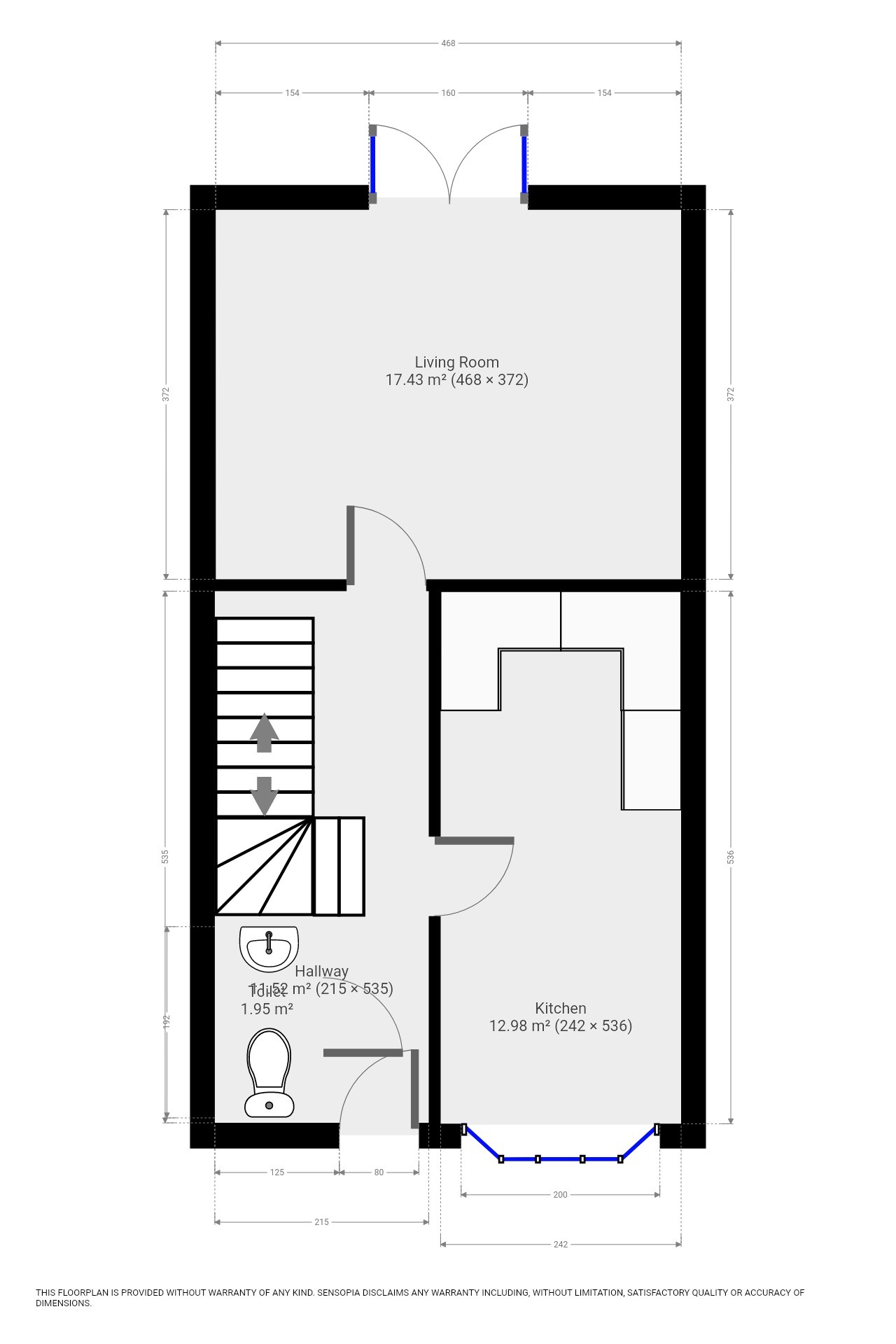 4 bed semi-detached house for sale in Presland Drive, Biggleswade - Property Floorplan