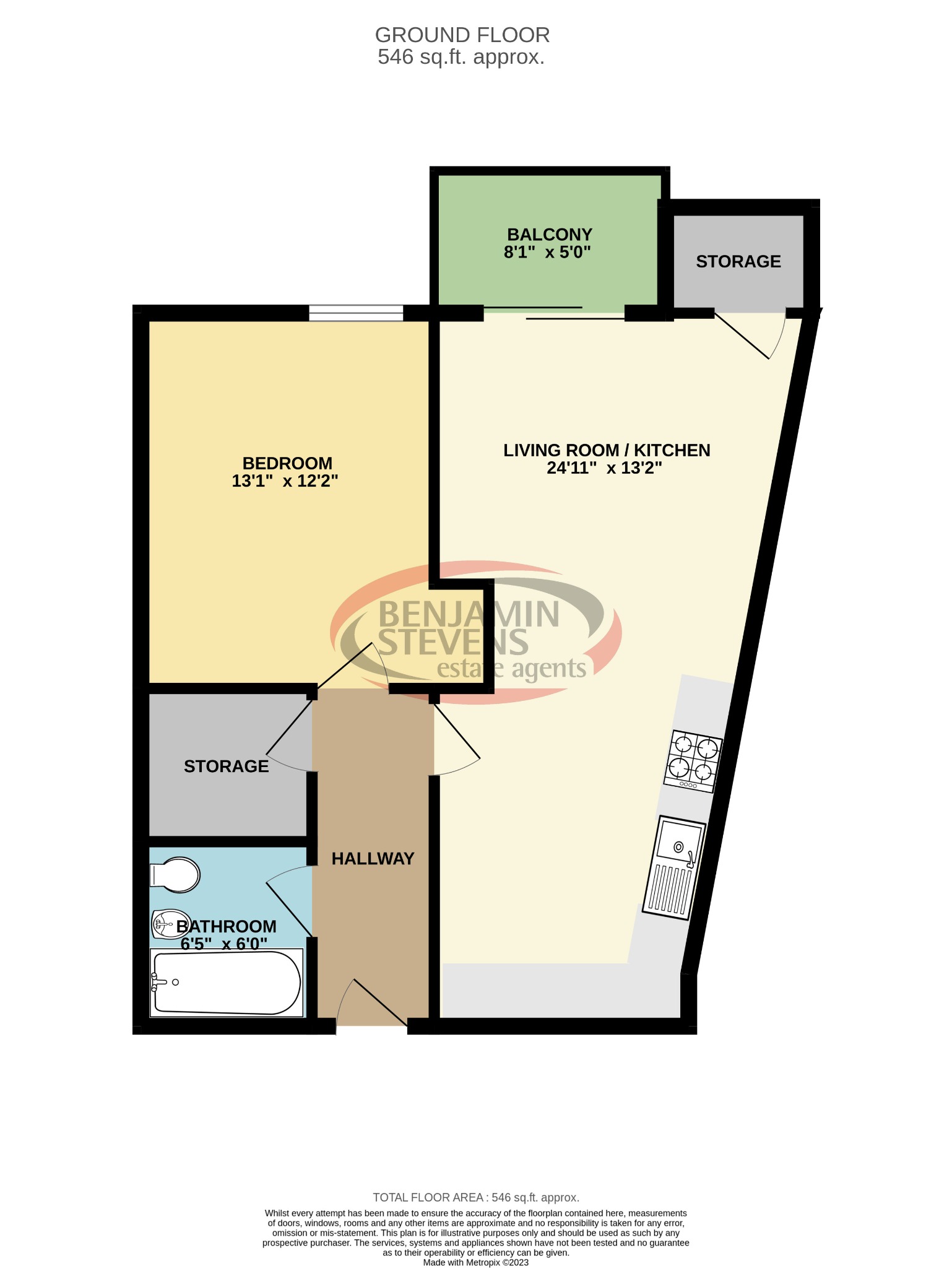 1 bed flat for sale in Ceylon House, London - Property Floorplan