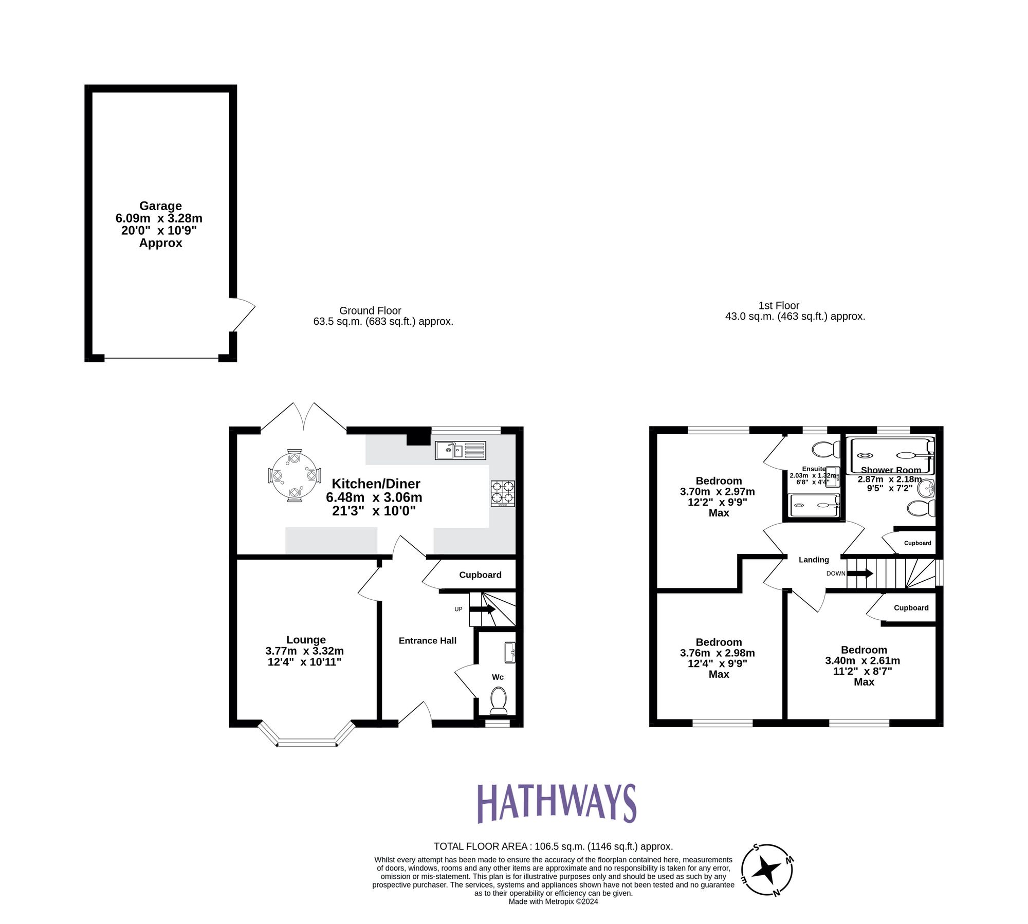 3 bed detached house for sale in Oakfield Grange, Cwmbran - Property Floorplan