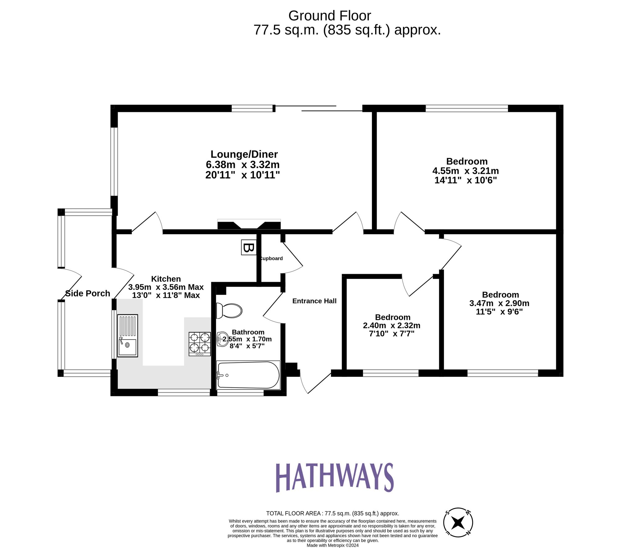 3 bed detached house for sale in The Paddocks, Cwmbran - Property Floorplan