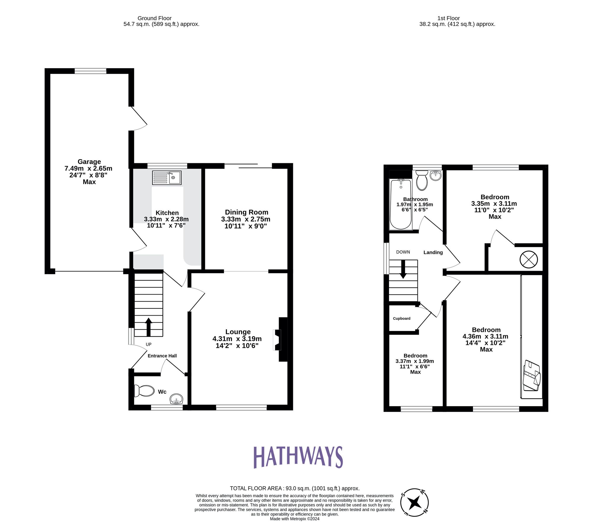 3 bed house for sale in Northfield Road, Newport - Property Floorplan