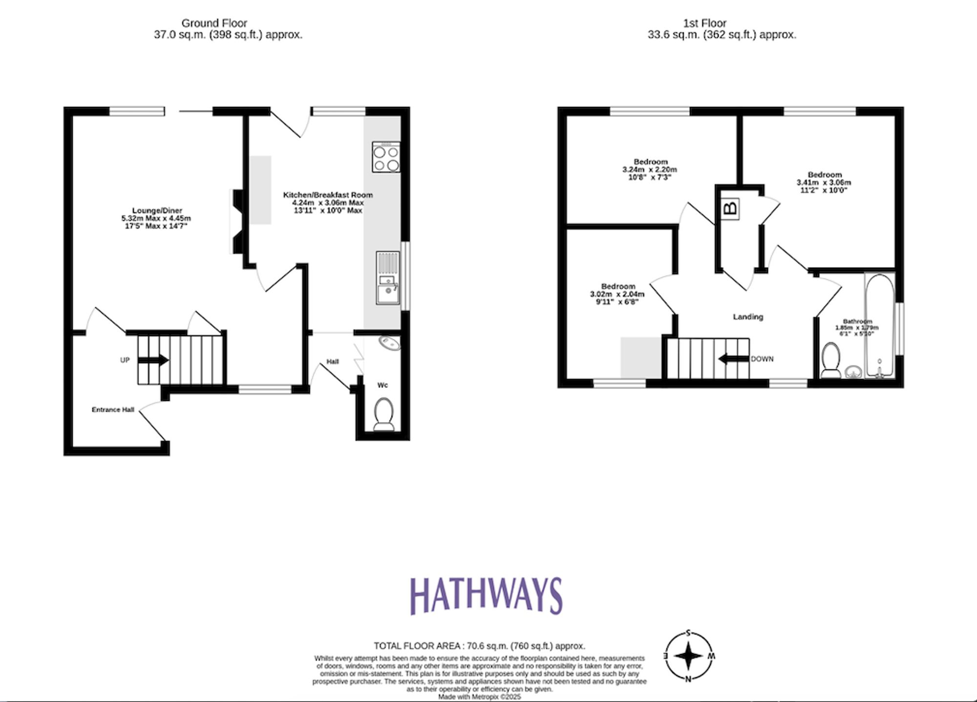 3 bed end of terrace house for sale in Belle Vue Close, Cwmbran - Property Floorplan
