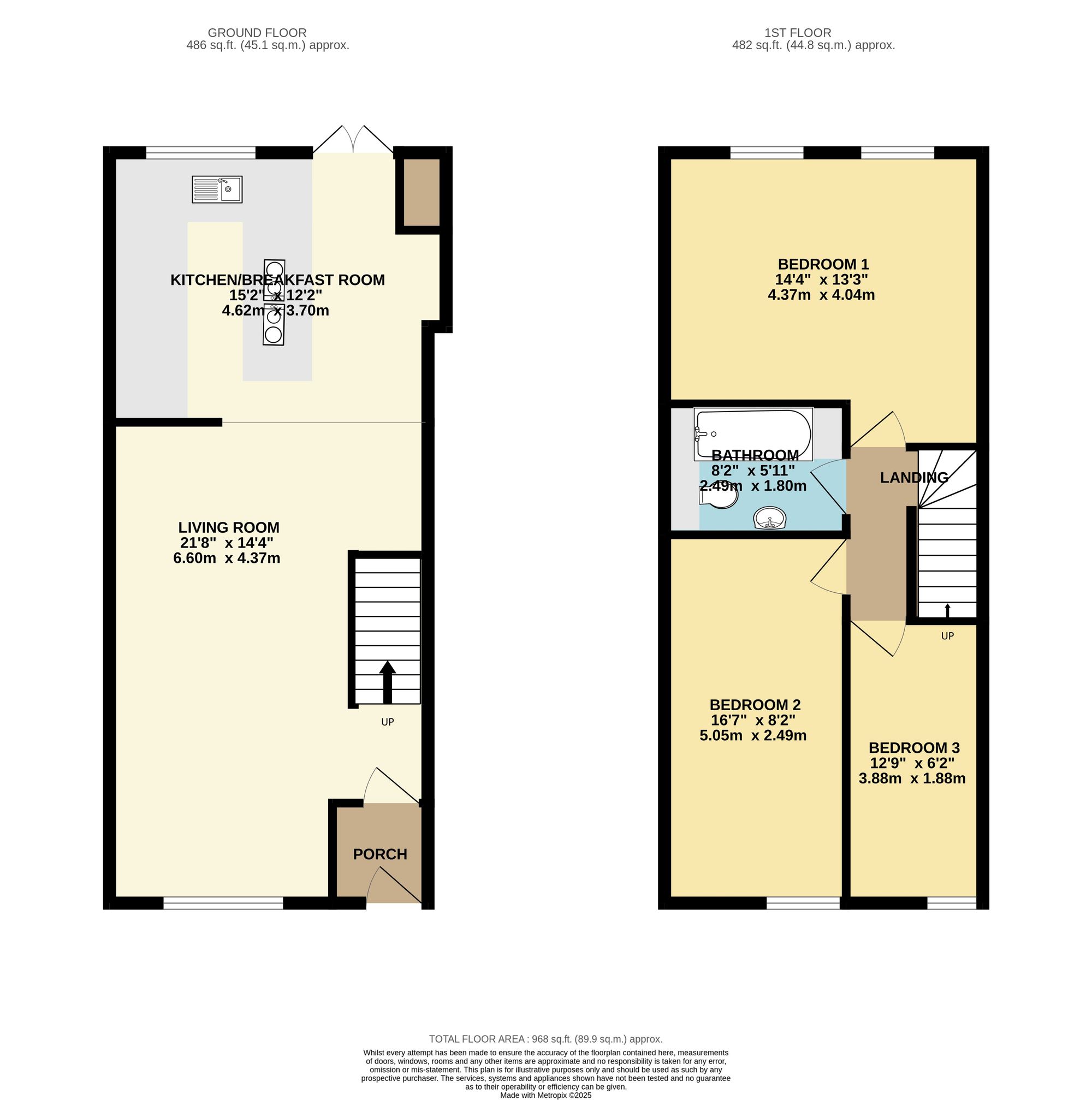 3 bed mid-terraced house for sale in Alfred Street, Tonypandy - Property Floorplan