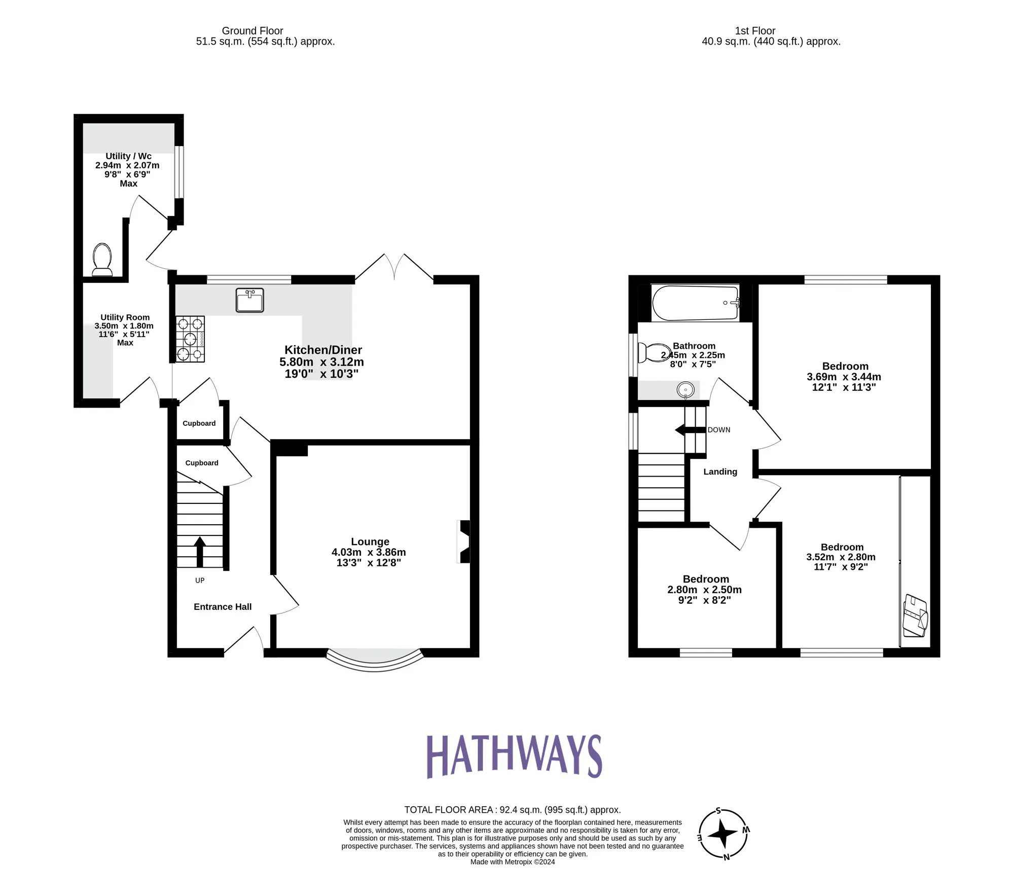 3 bed semi-detached house for sale in Cwrt Bleddyn, Cwmbran - Property Floorplan