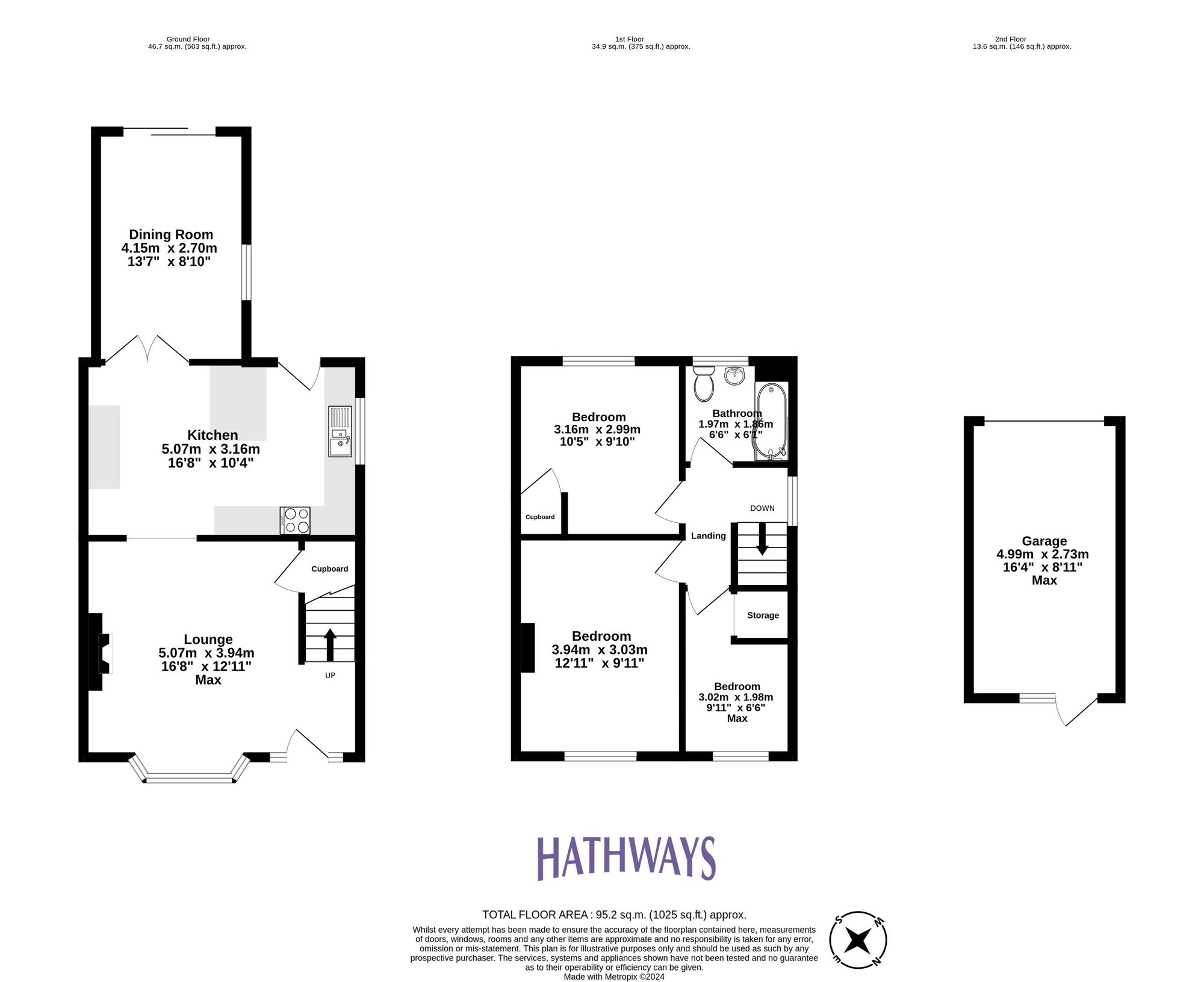 3 bed house for sale in Pilton Vale, Newport - Property Floorplan