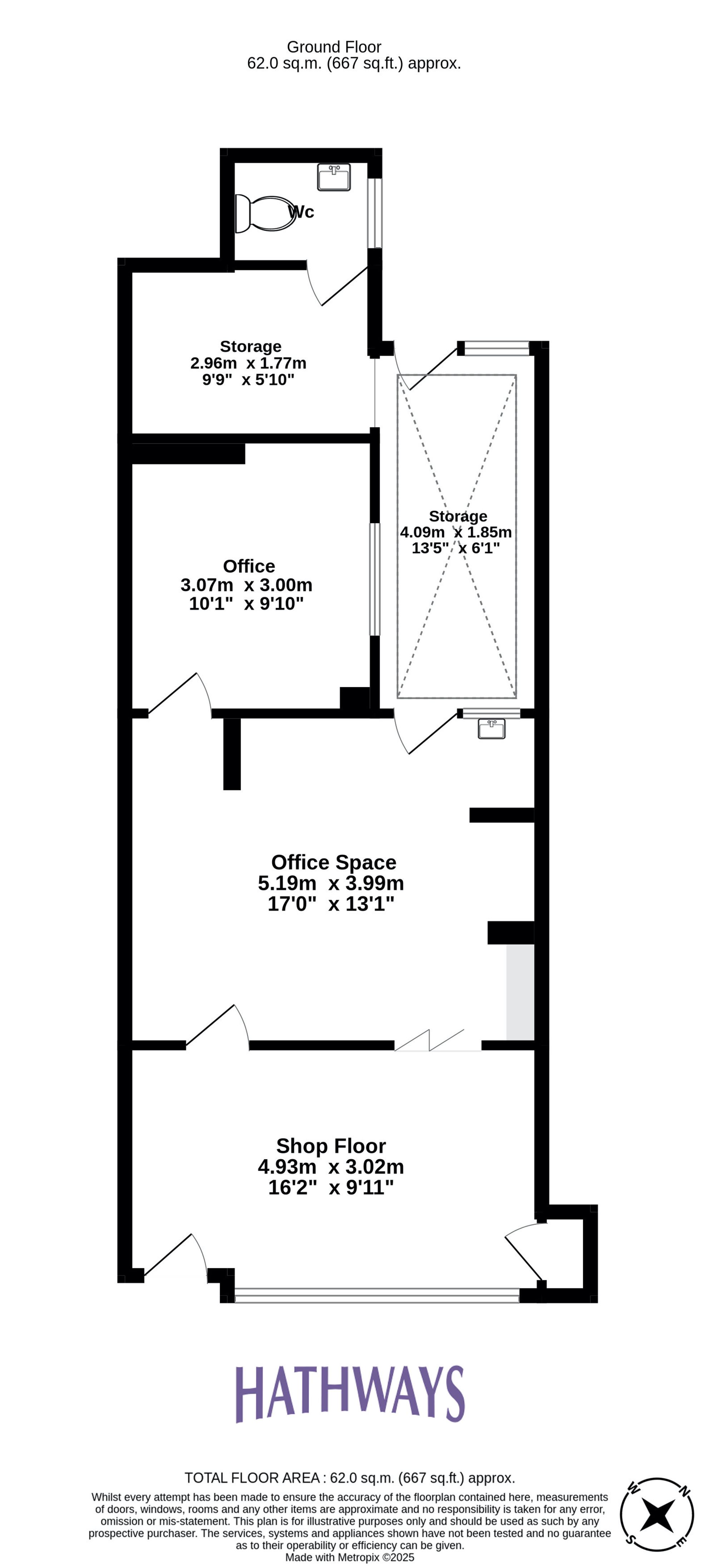 Shop for sale in Windsor Road, Pontypool - Property Floorplan