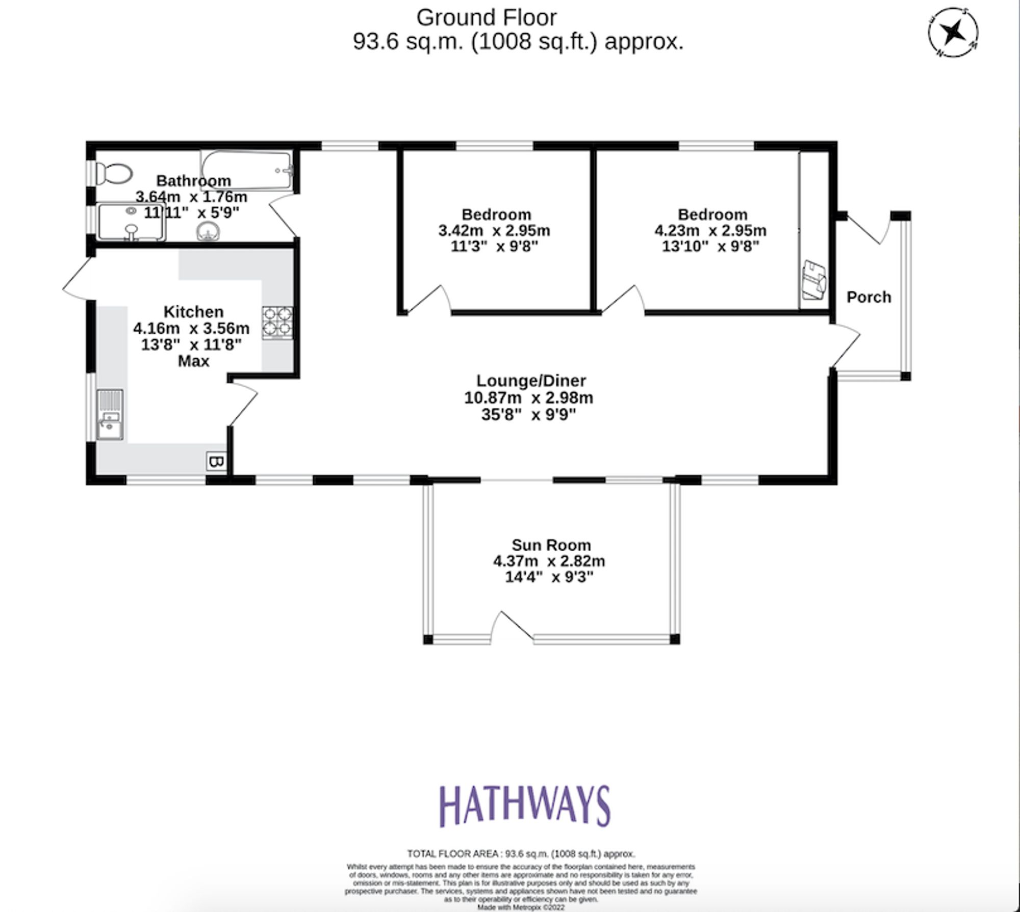 2 bed detached bungalow for sale in Bulmore Road, Newport - Property Floorplan