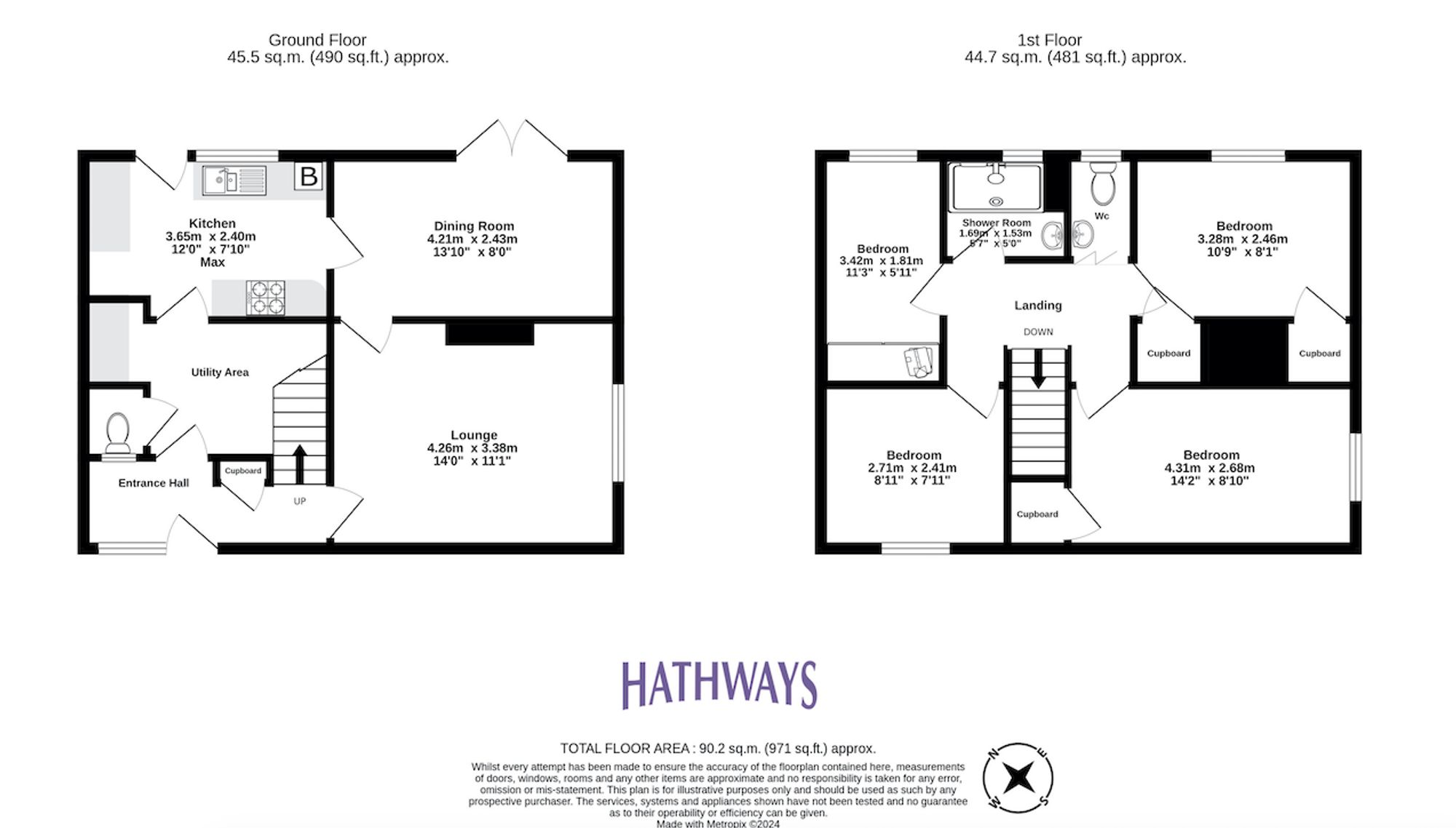 4 bed terraced house for sale in Cherry Tree Close, Cwmbran - Property Floorplan