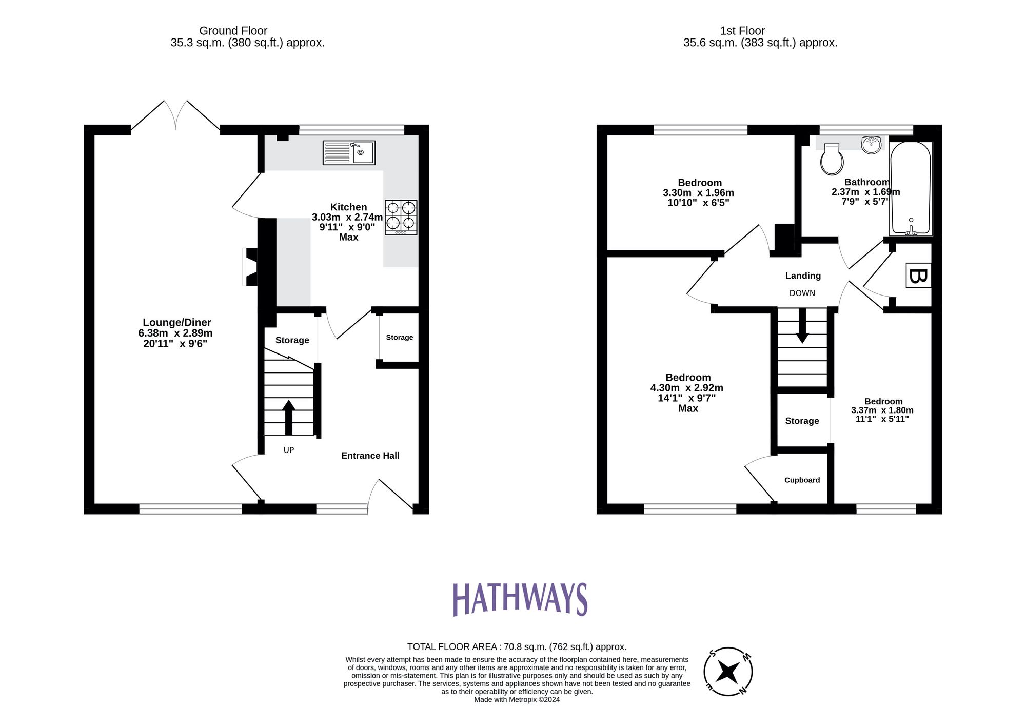 3 bed mid-terraced house for sale in Plas Bryn Gomer, Cwmbran - Property Floorplan