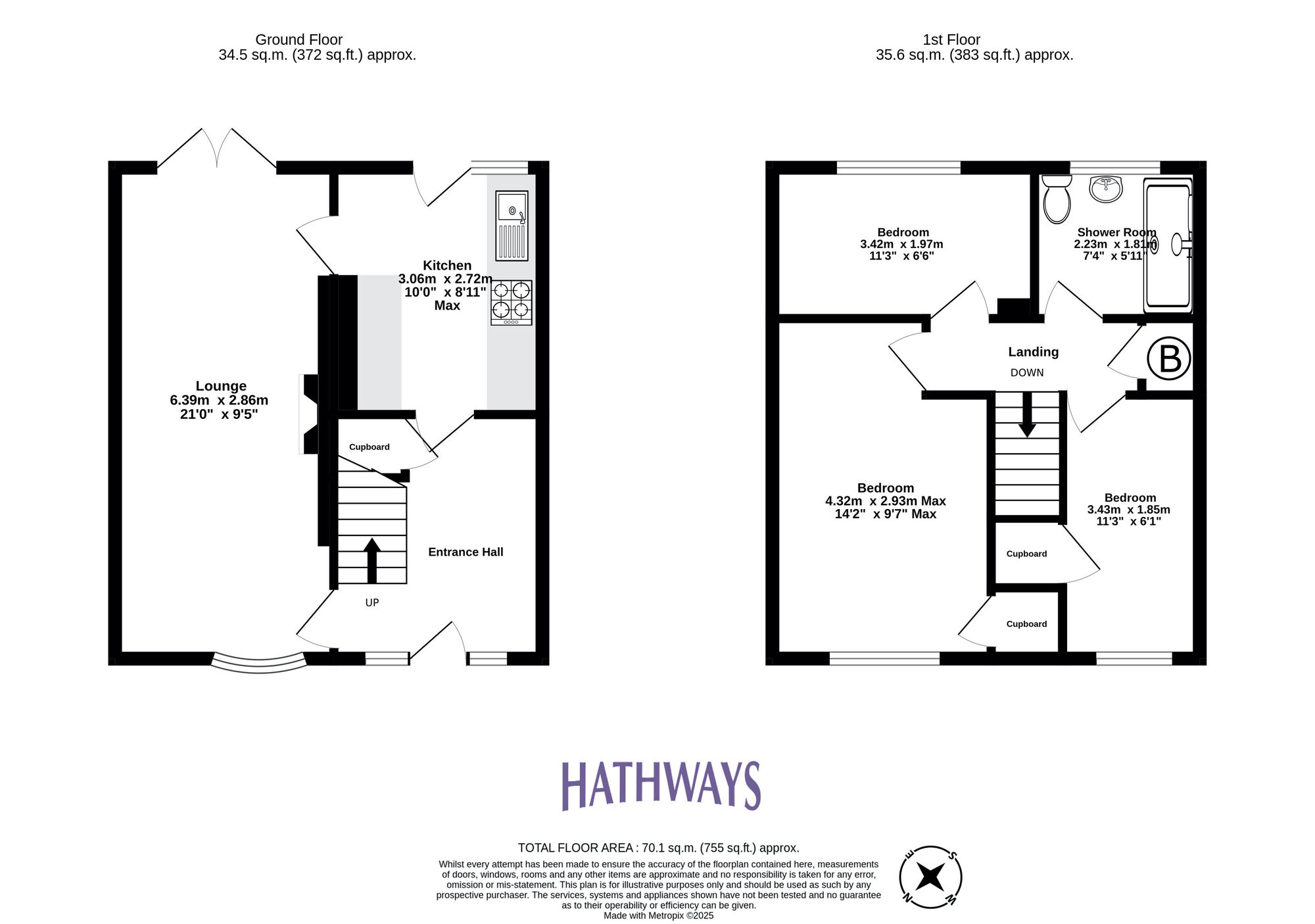 3 bed end of terrace house for sale in Ty Box Road, Cwmbran - Property Floorplan