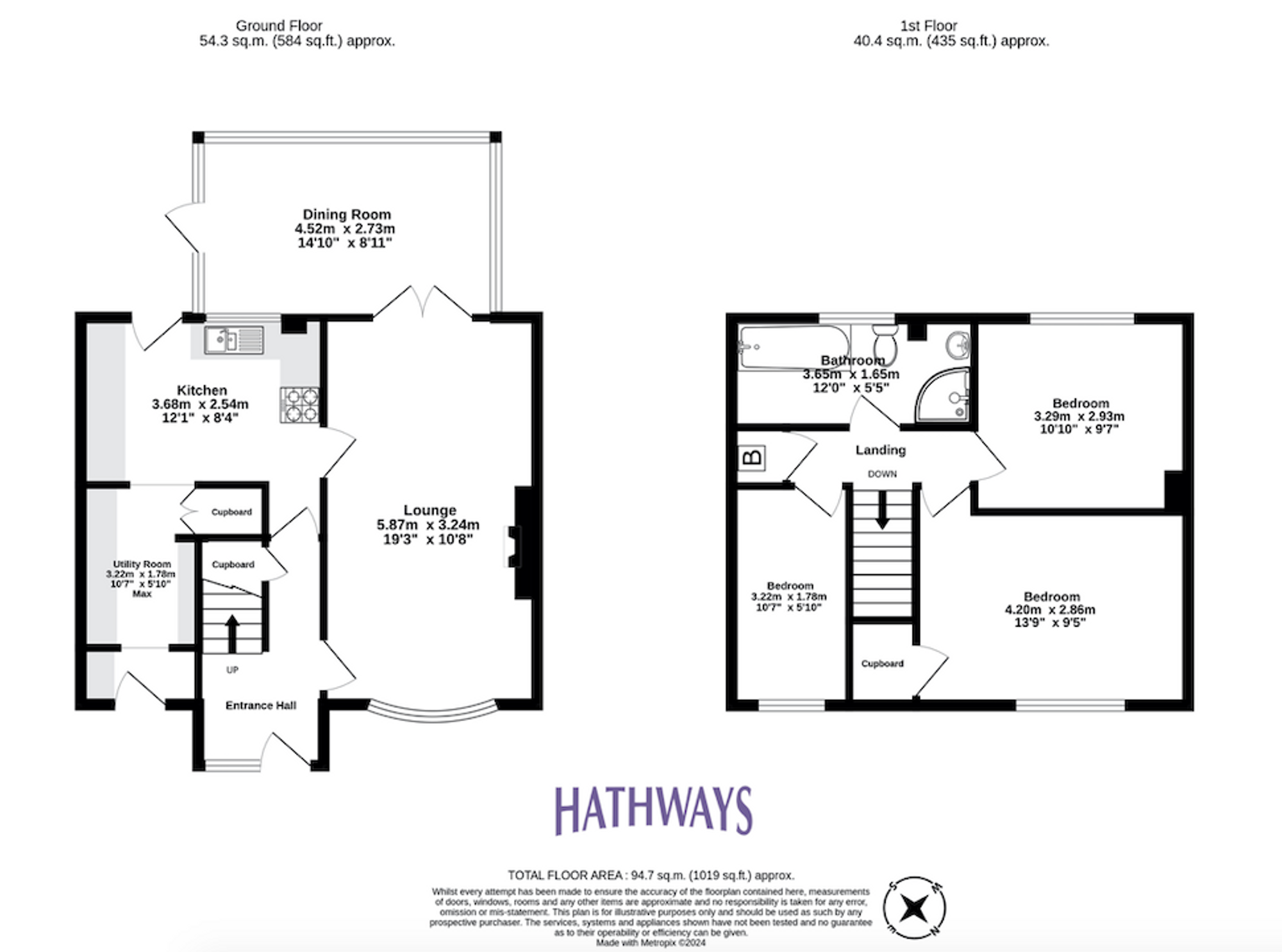 3 bed house for sale in Rhodri Place, Cwmbran - Property Floorplan