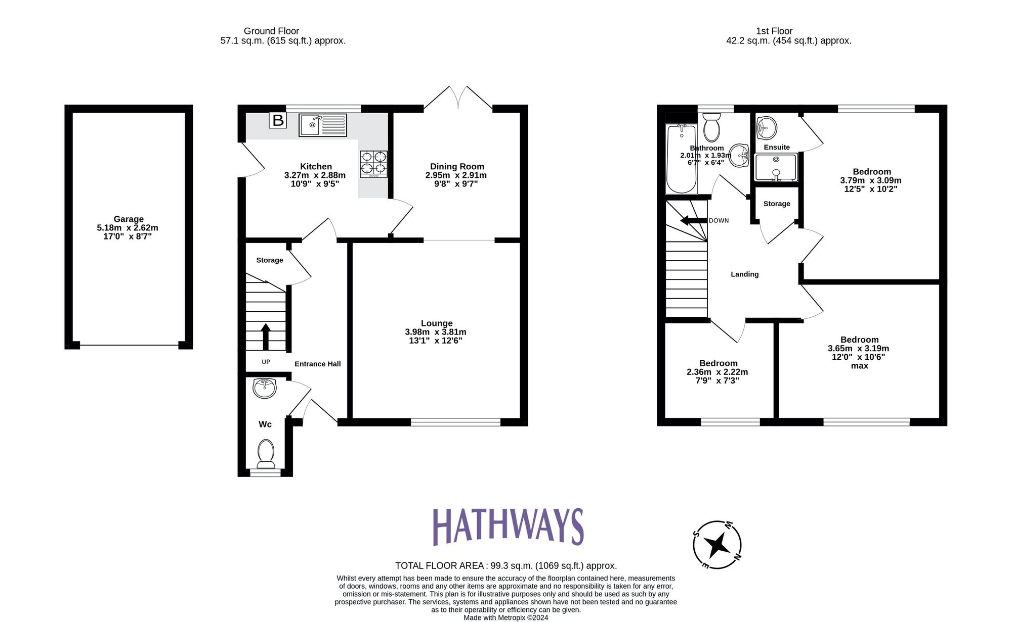 3 bed detached house for sale in Hawkes Ridge, Cwmbran - Property Floorplan