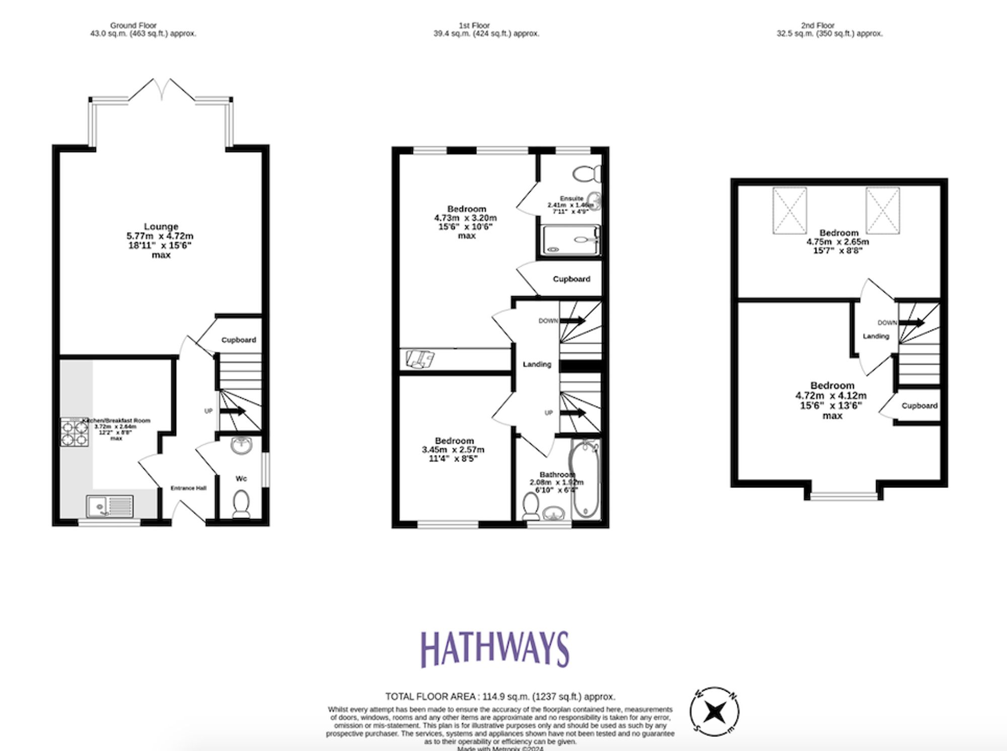 4 bed end of terrace house for sale in Mill House Court, Cwmbran - Property Floorplan