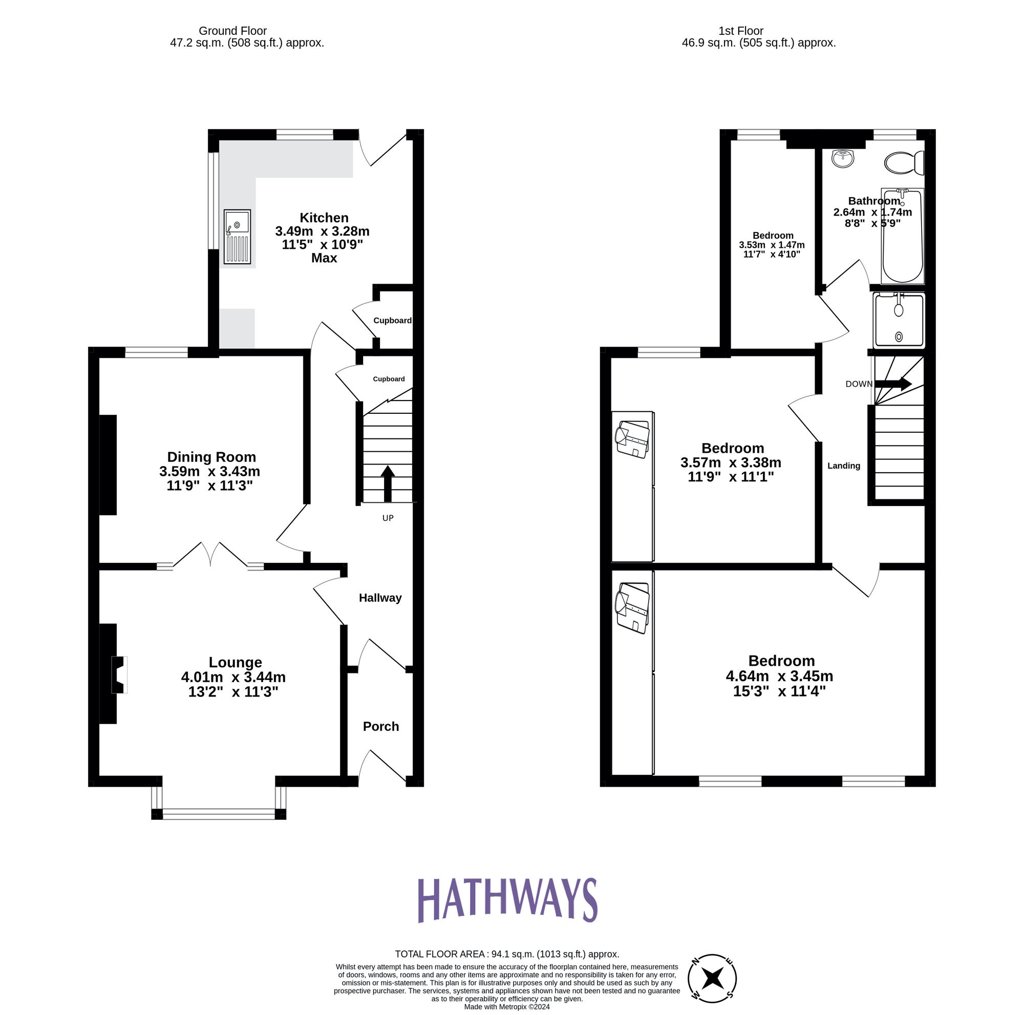 3 bed terraced house for sale in St. Matthews Road, Pontypool - Property Floorplan