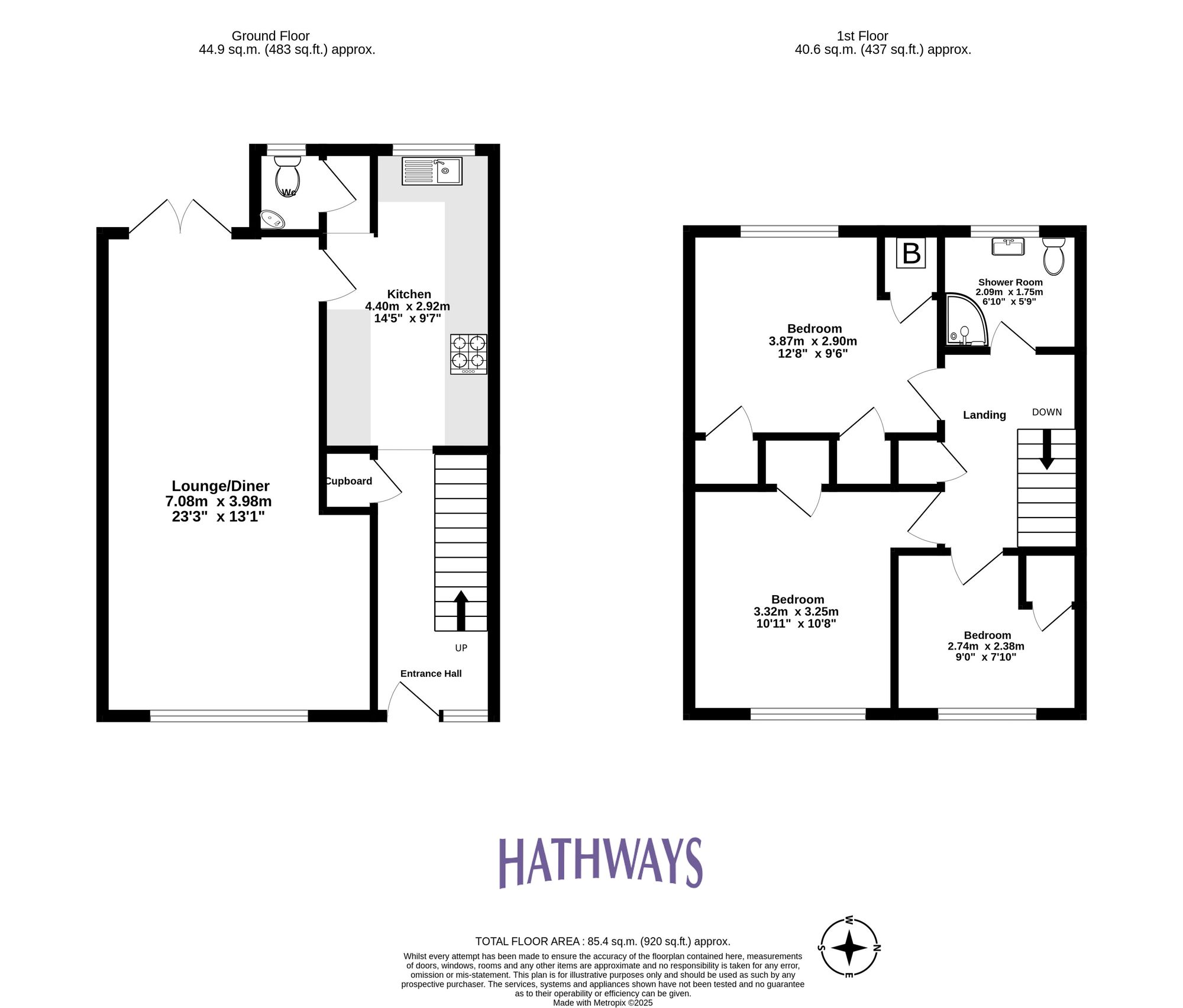 3 bed mid-terraced house for sale in Green Meadow Close, Cwmbran - Property Floorplan