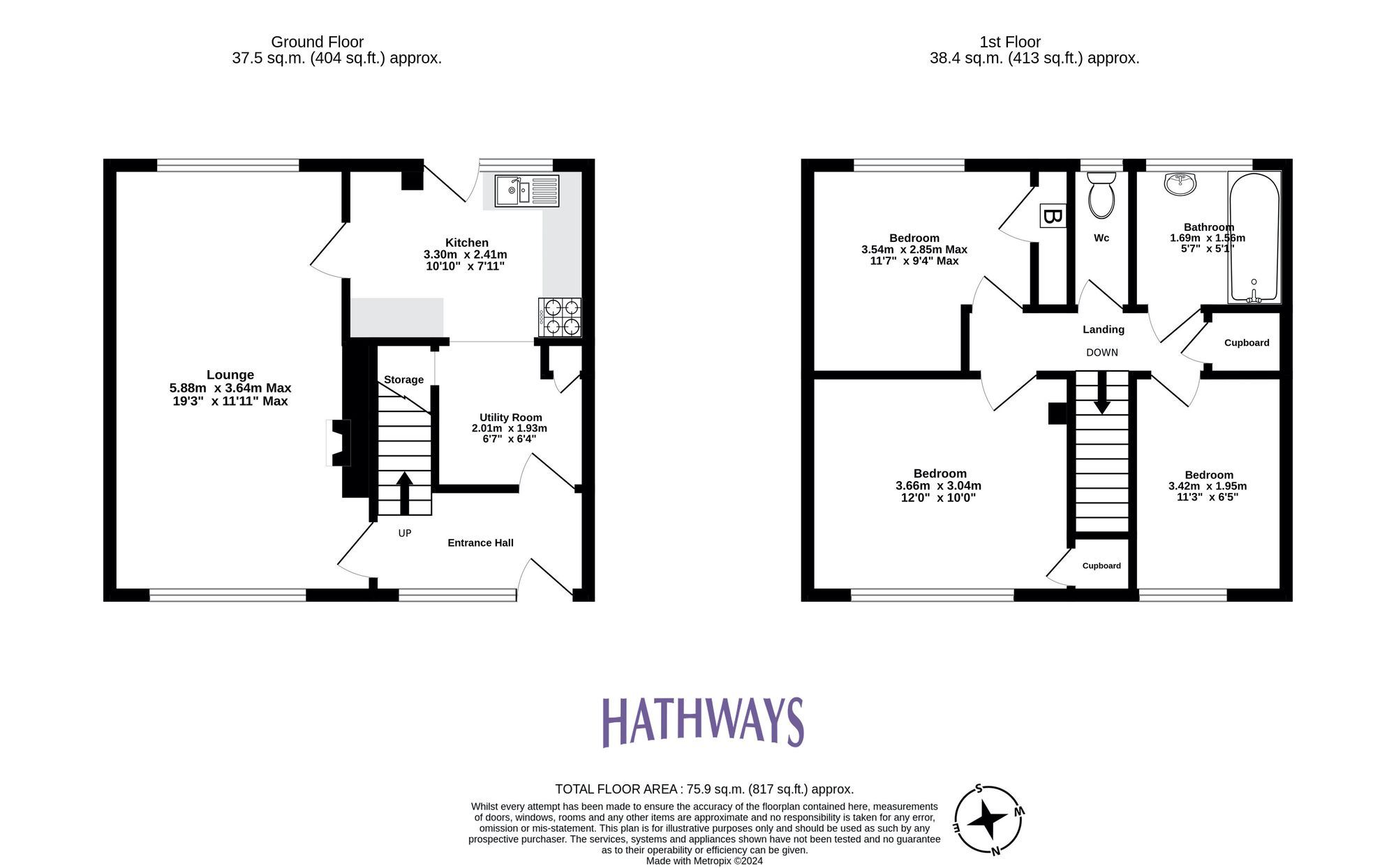 3 bed house for sale in Henllys Way, Cwmbran - Property Floorplan