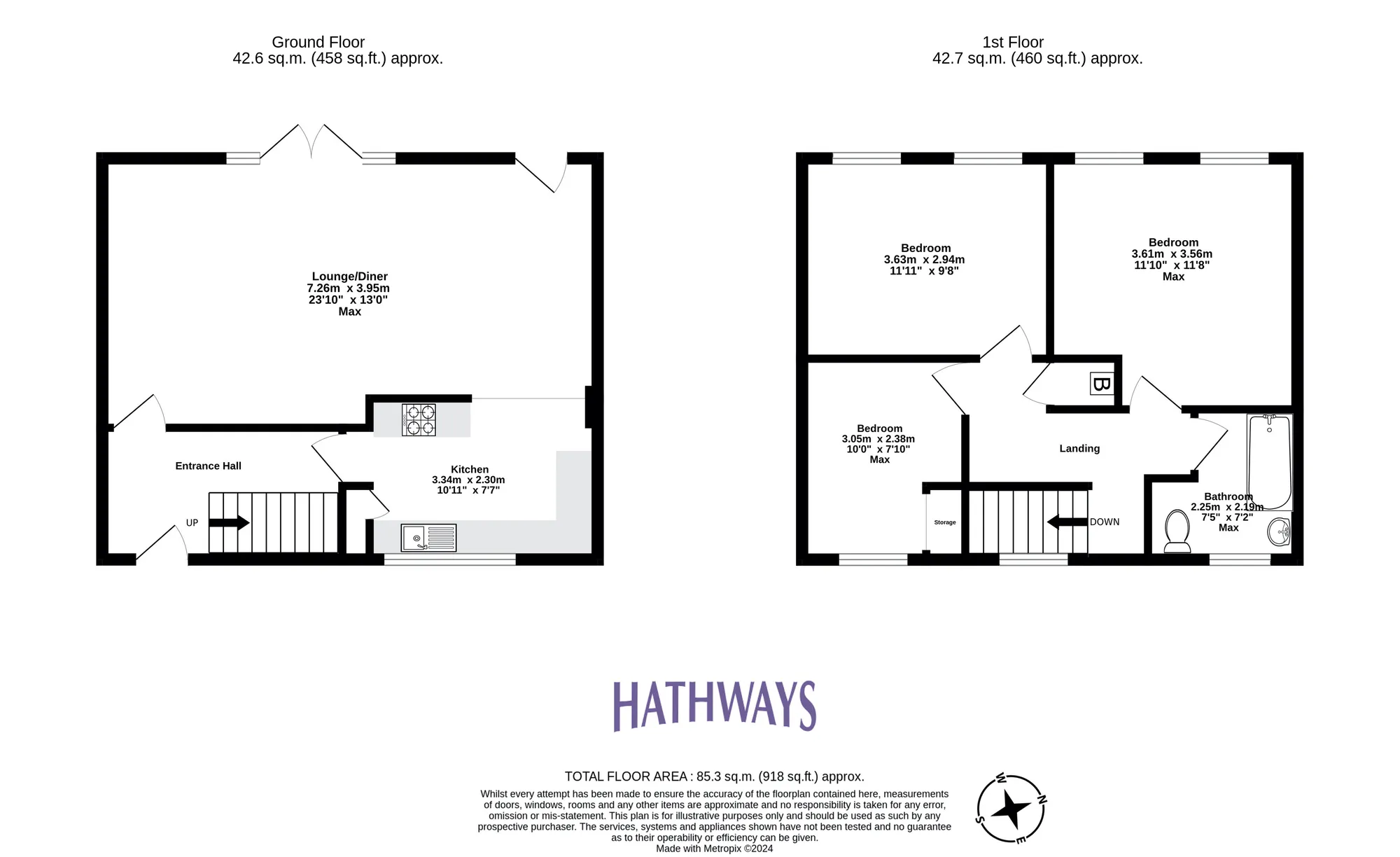 3 bed end of terrace house for sale in Ysgol Place, Cwmbran - Property Floorplan