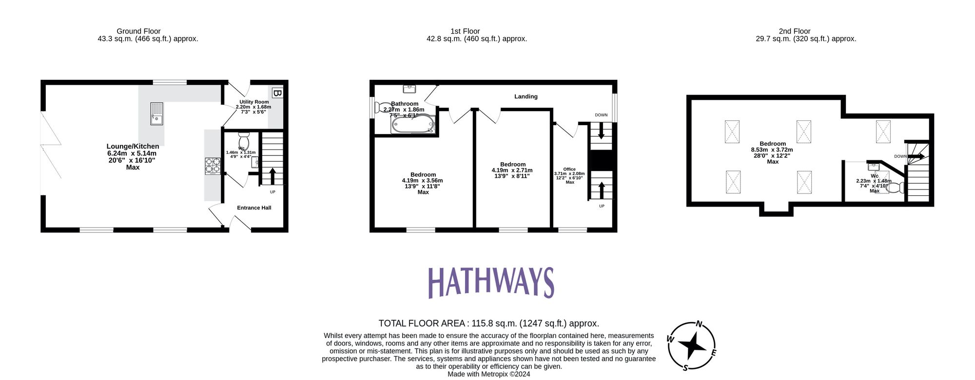 3 bed detached house for sale in Hanbury Road, Pontypool - Property Floorplan