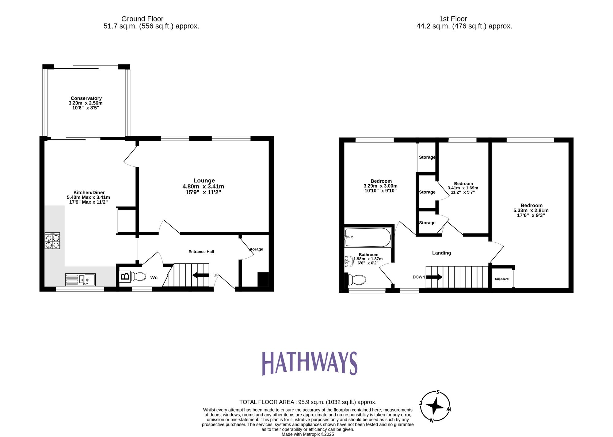 3 bed terraced house for sale in Marloes Path, Cwmbran - Property Floorplan