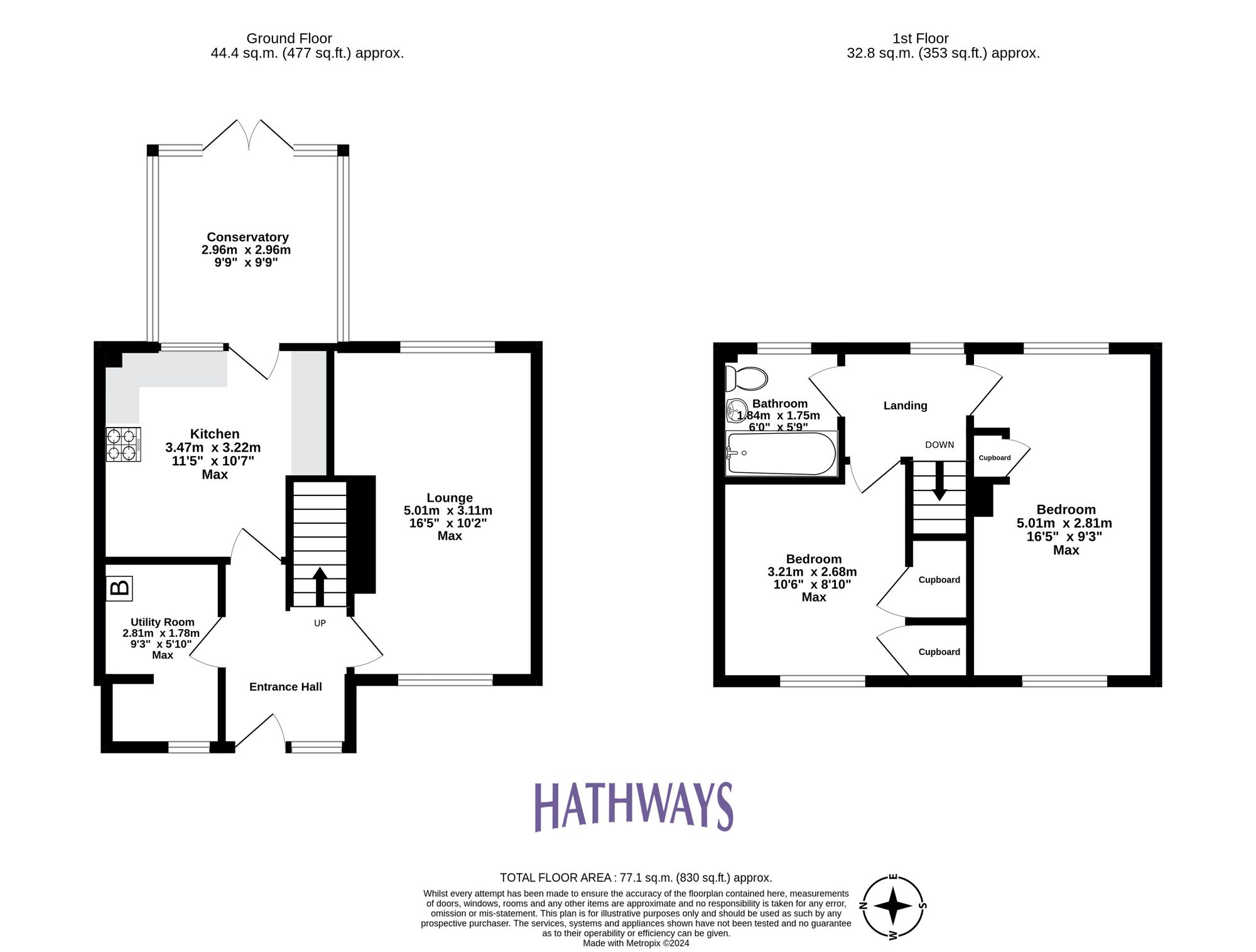 2 bed end of terrace house for sale in Llewellyn Road, Cwmbran - Property Floorplan