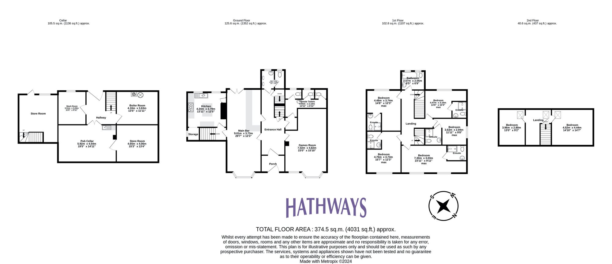 5 bed for sale in Prince Street, Pontypool - Property Floorplan