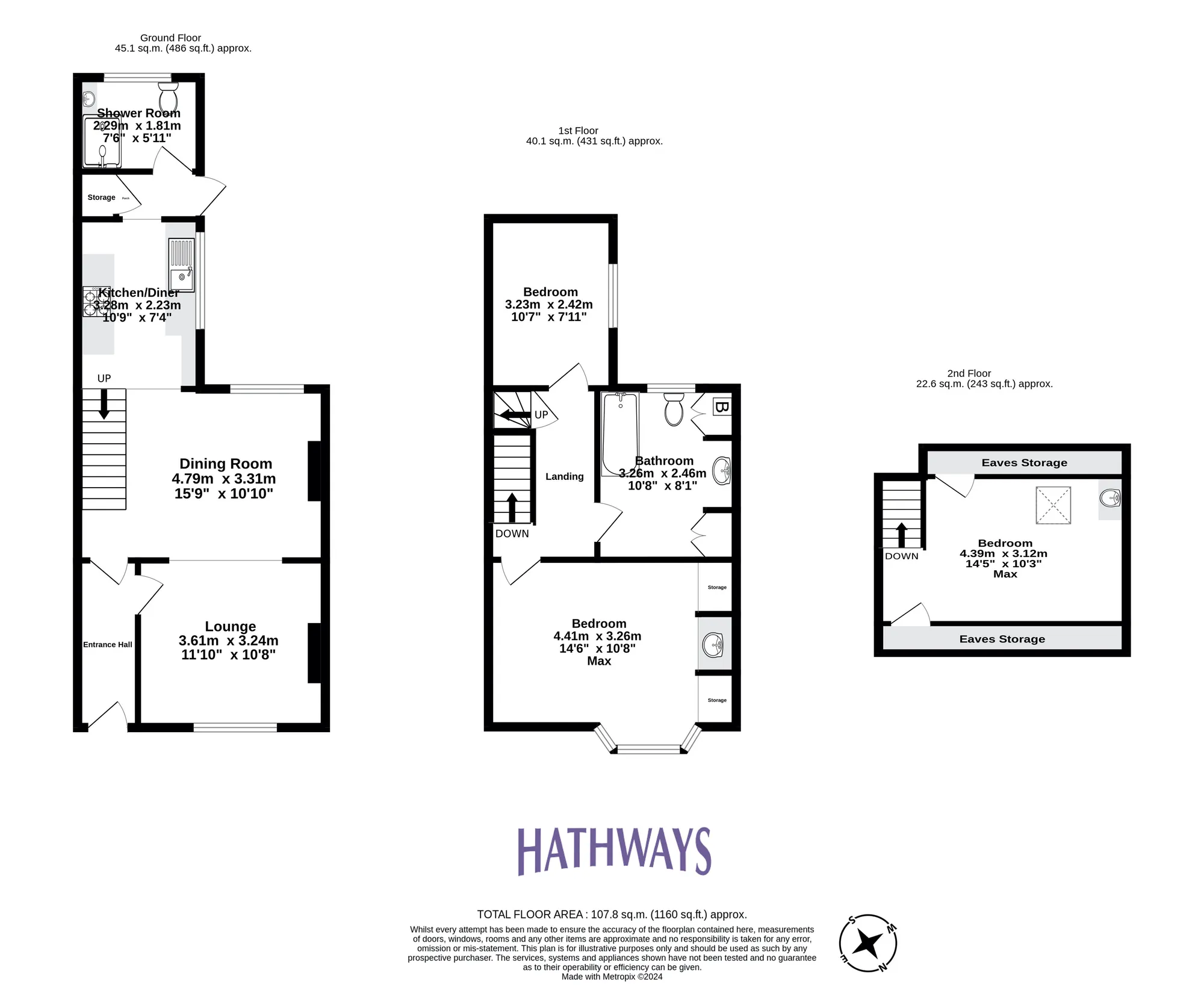 3 bed end of terrace house for sale in Mill Street, Newport - Property Floorplan