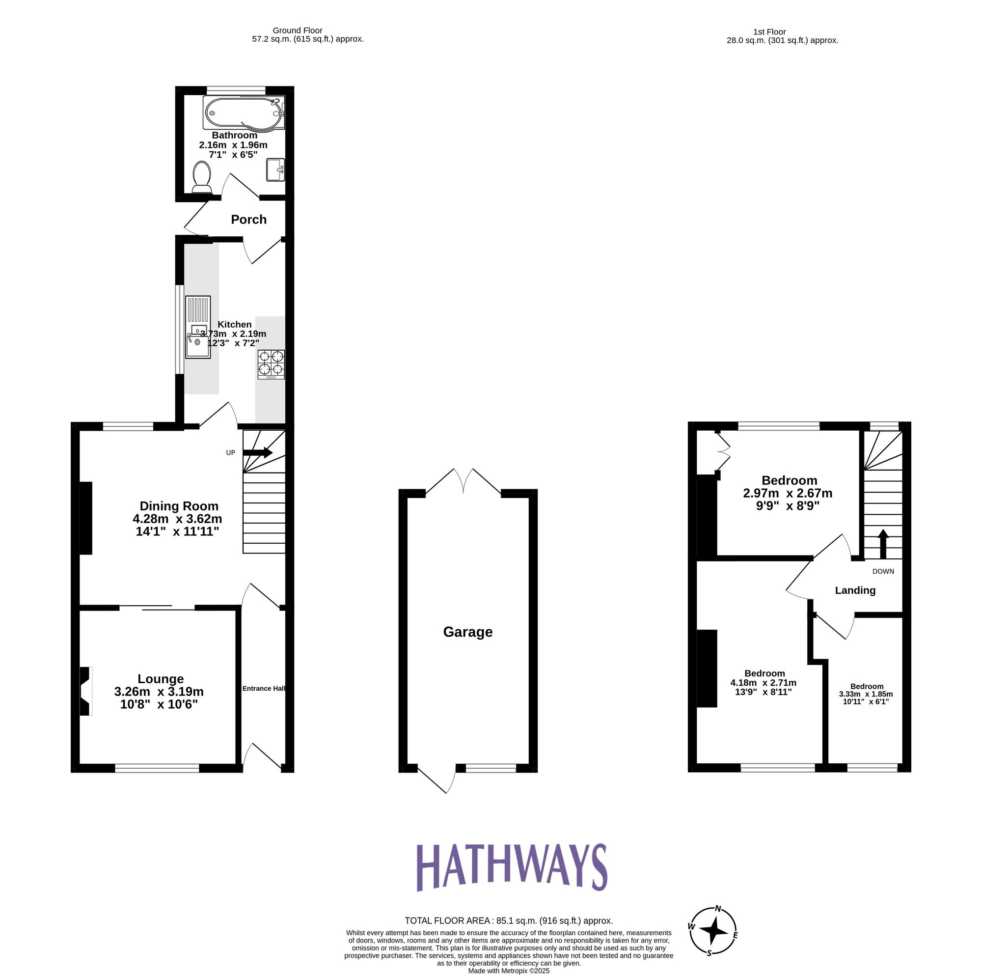 3 bed mid-terraced house for sale in New Street, Cwmbran - Property Floorplan