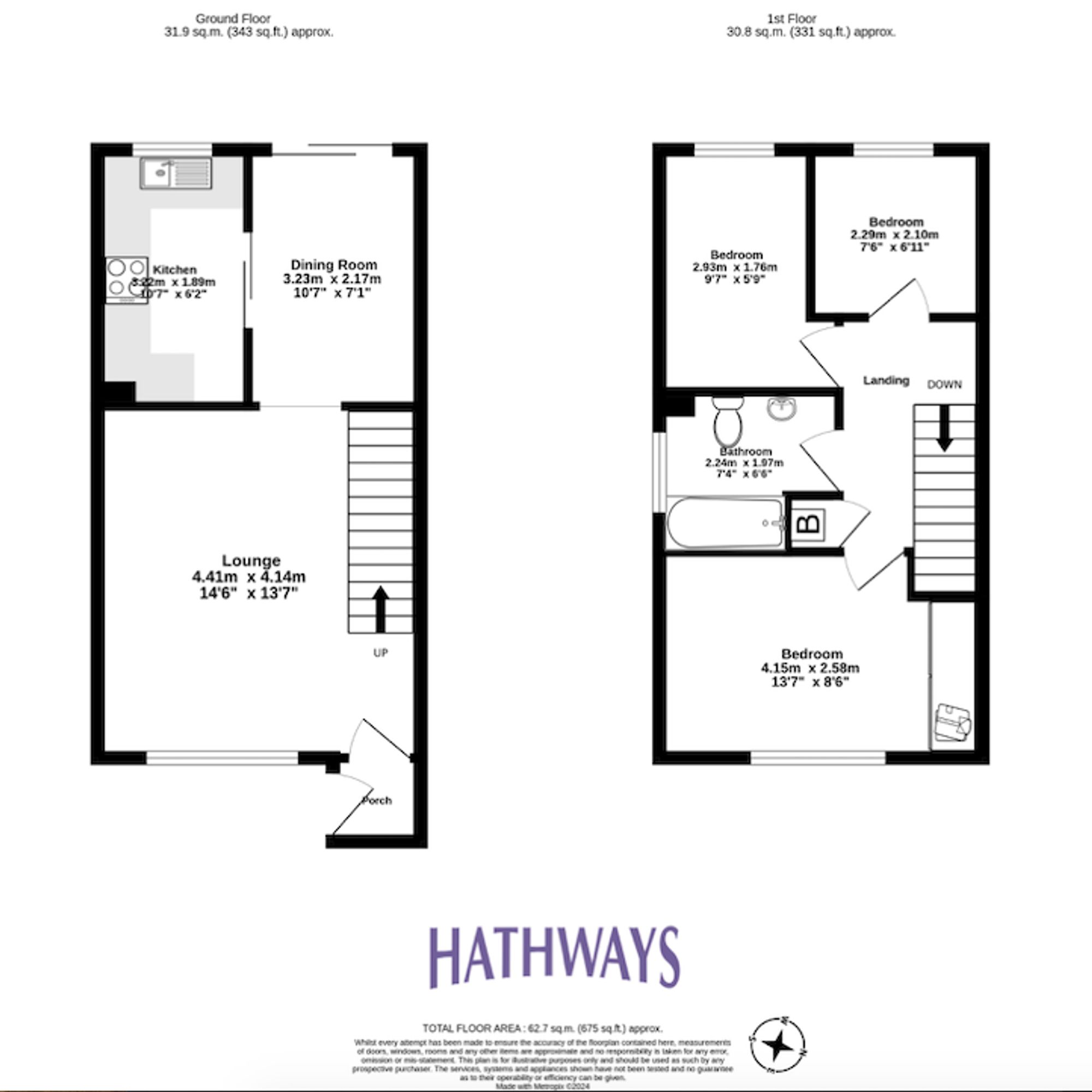 3 bed semi-detached house for sale in Chester Close, Pontypool - Property Floorplan