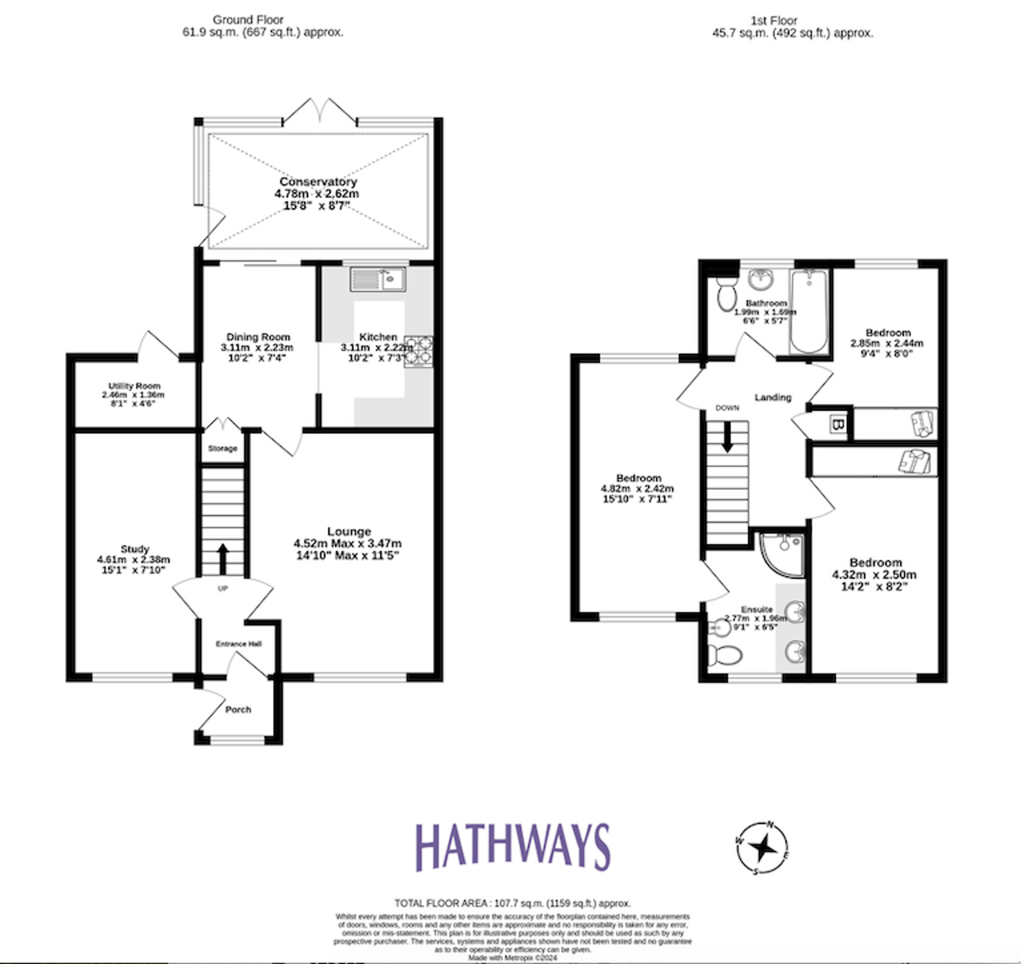 3 bed house for sale in The Brades, Newport - Property Floorplan