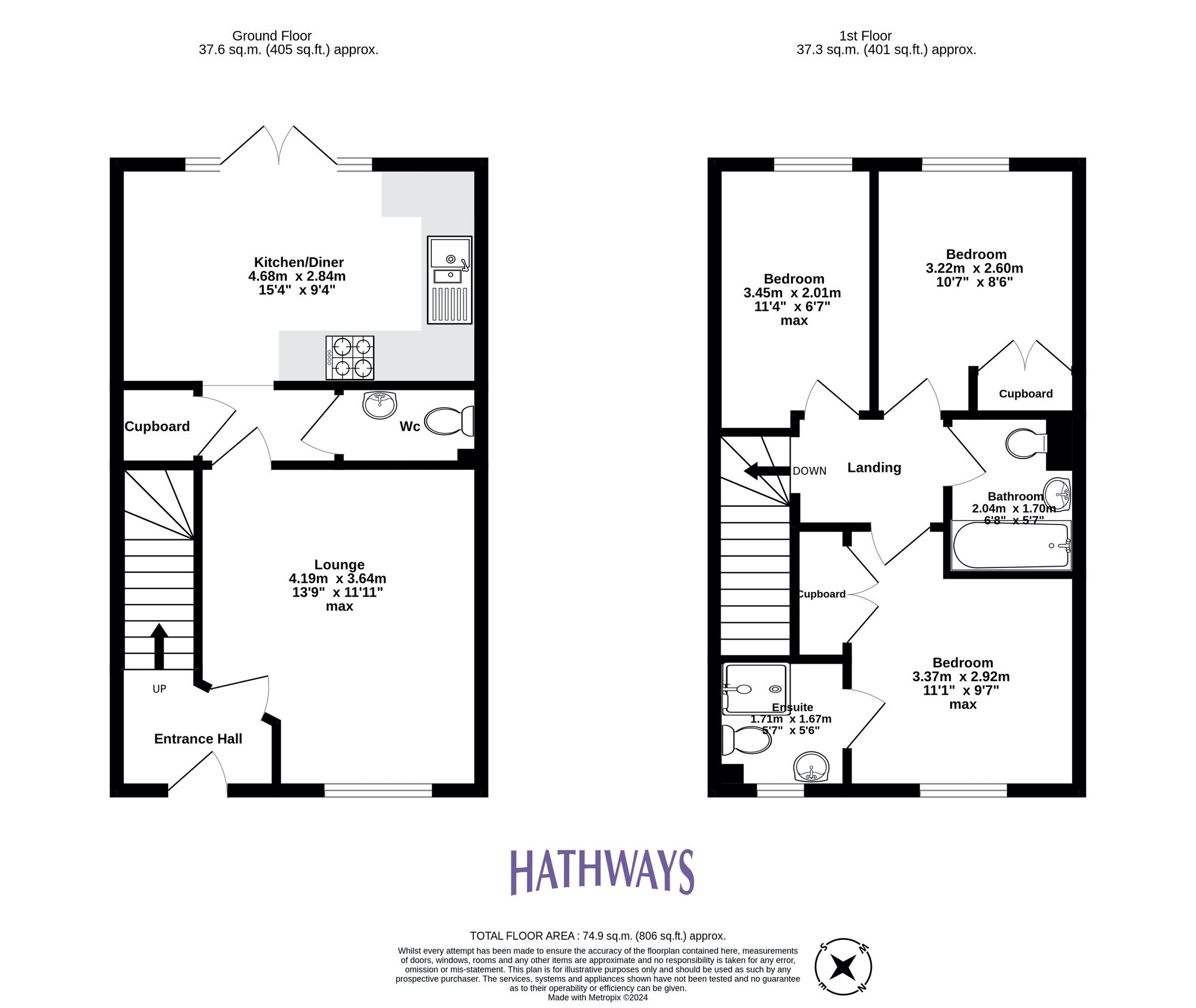 3 bed detached house for sale in Cwrt Celyn, Cwmbran - Property Floorplan