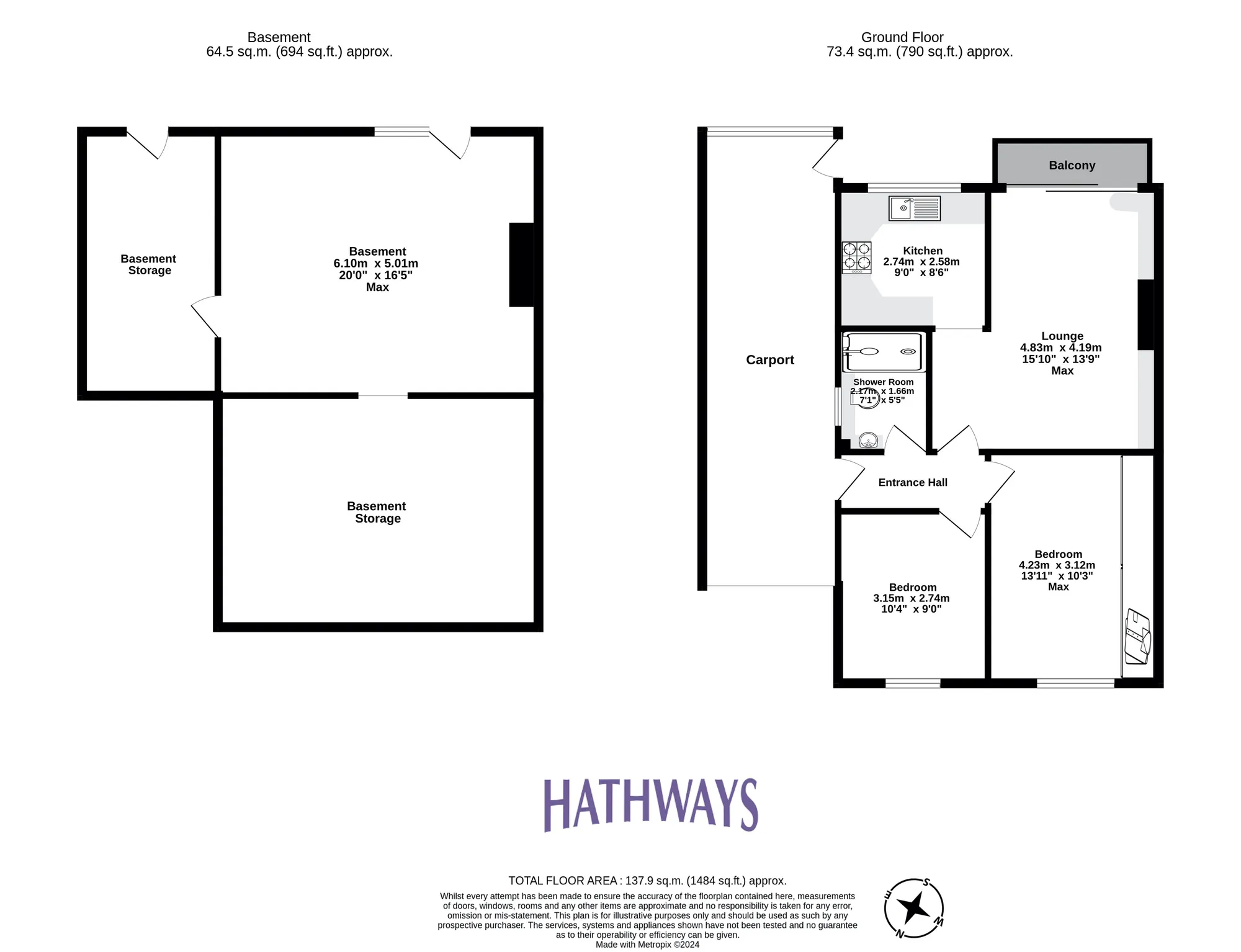 2 bed bungalow for sale in Lawrence Hill Avenue, Newport - Property Floorplan
