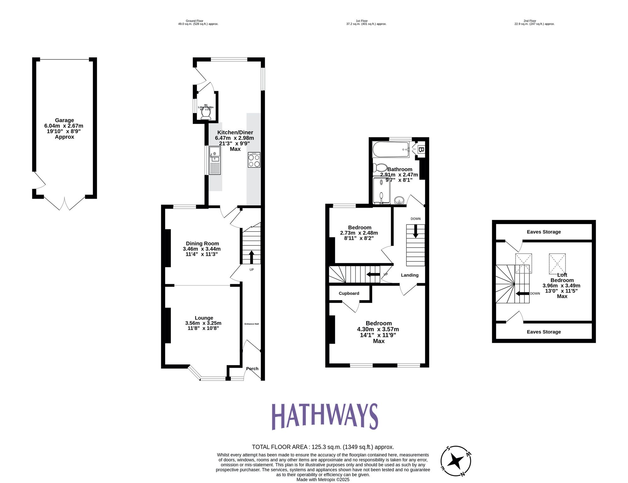 3 bed end of terrace house for sale in Llantarnam Road, Cwmbran - Property Floorplan