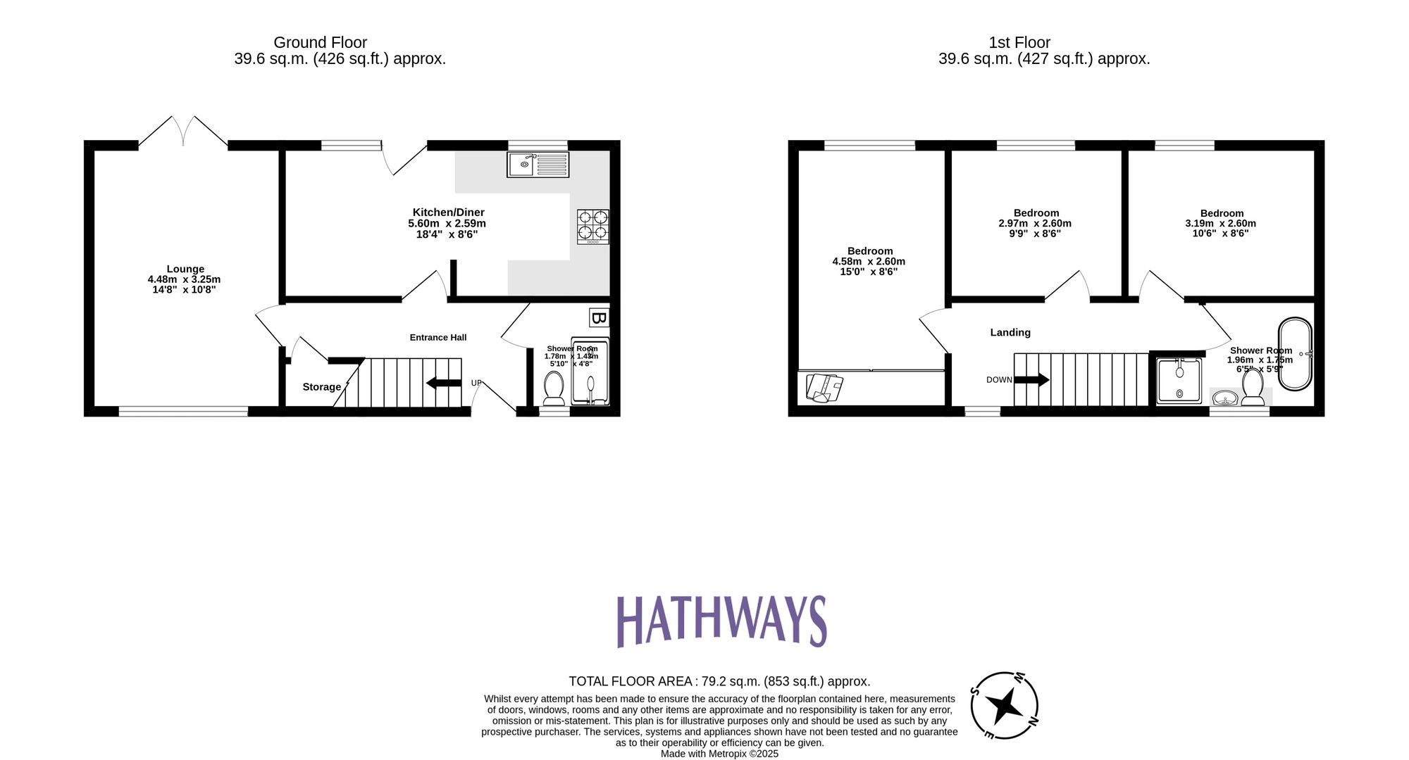 3 bed end of terrace house for sale in Bowleaze, Cwmbran - Property Floorplan