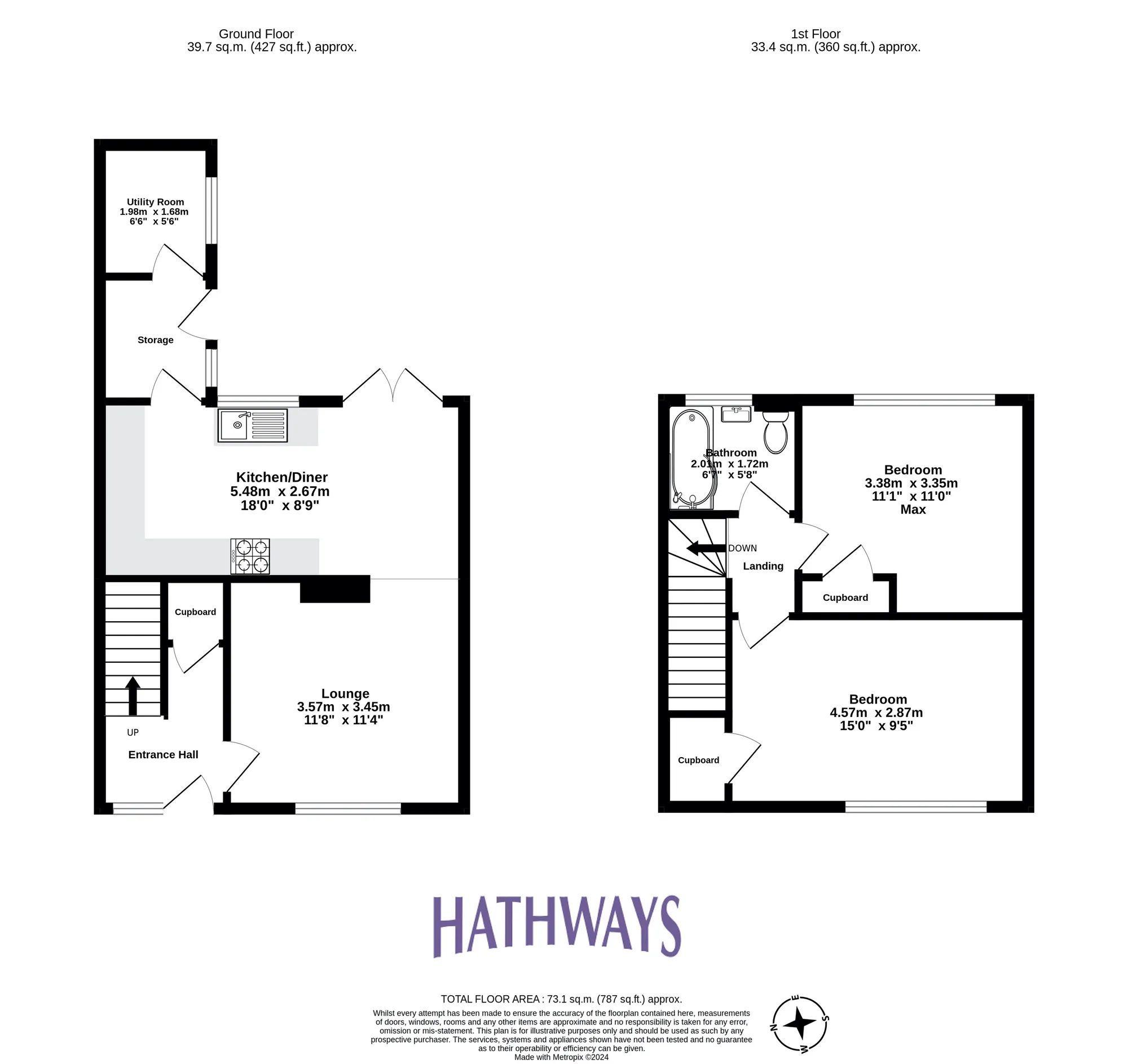 2 bed mid-terraced house for sale in Chestnut Green, Cwmbran - Property Floorplan