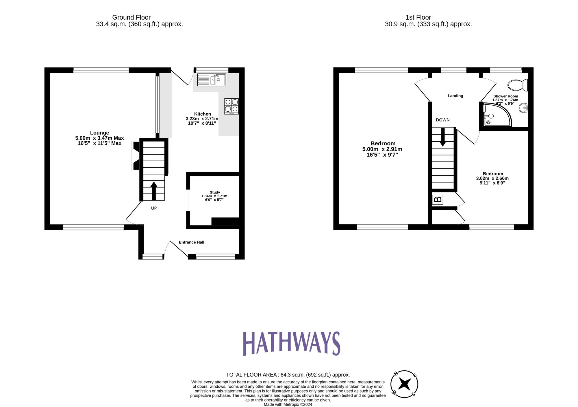 2 bed end of terrace house for sale in Beaumaris Drive, Cwmbran - Property Floorplan