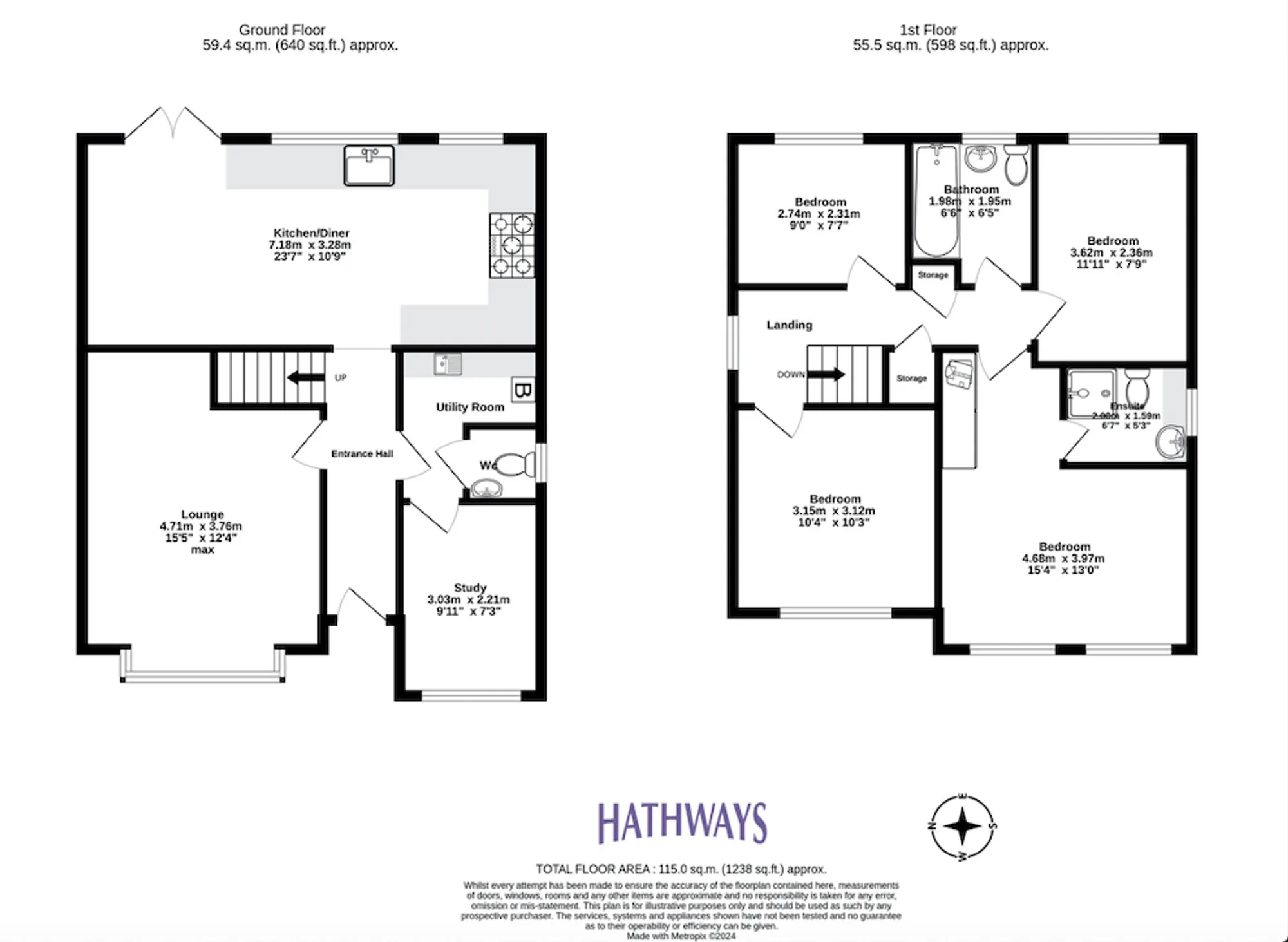 4 bed detached house for sale in Buttercup Court, Cwmbran - Property Floorplan