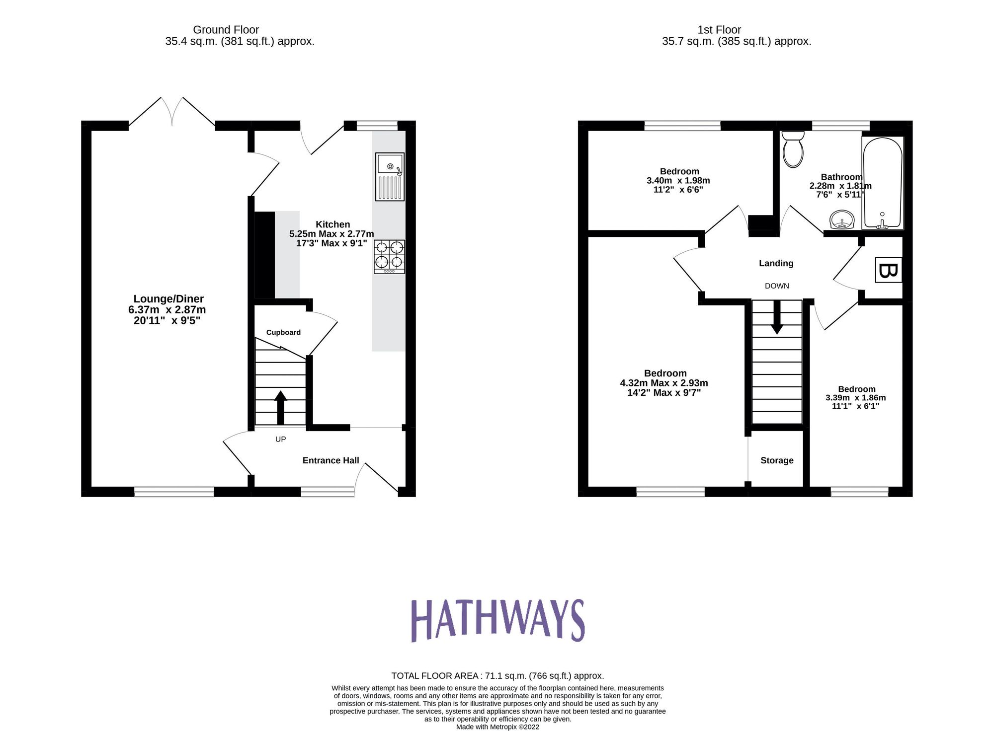 3 bed mid-terraced house for sale in Trinity Road, Cwmbran - Property Floorplan