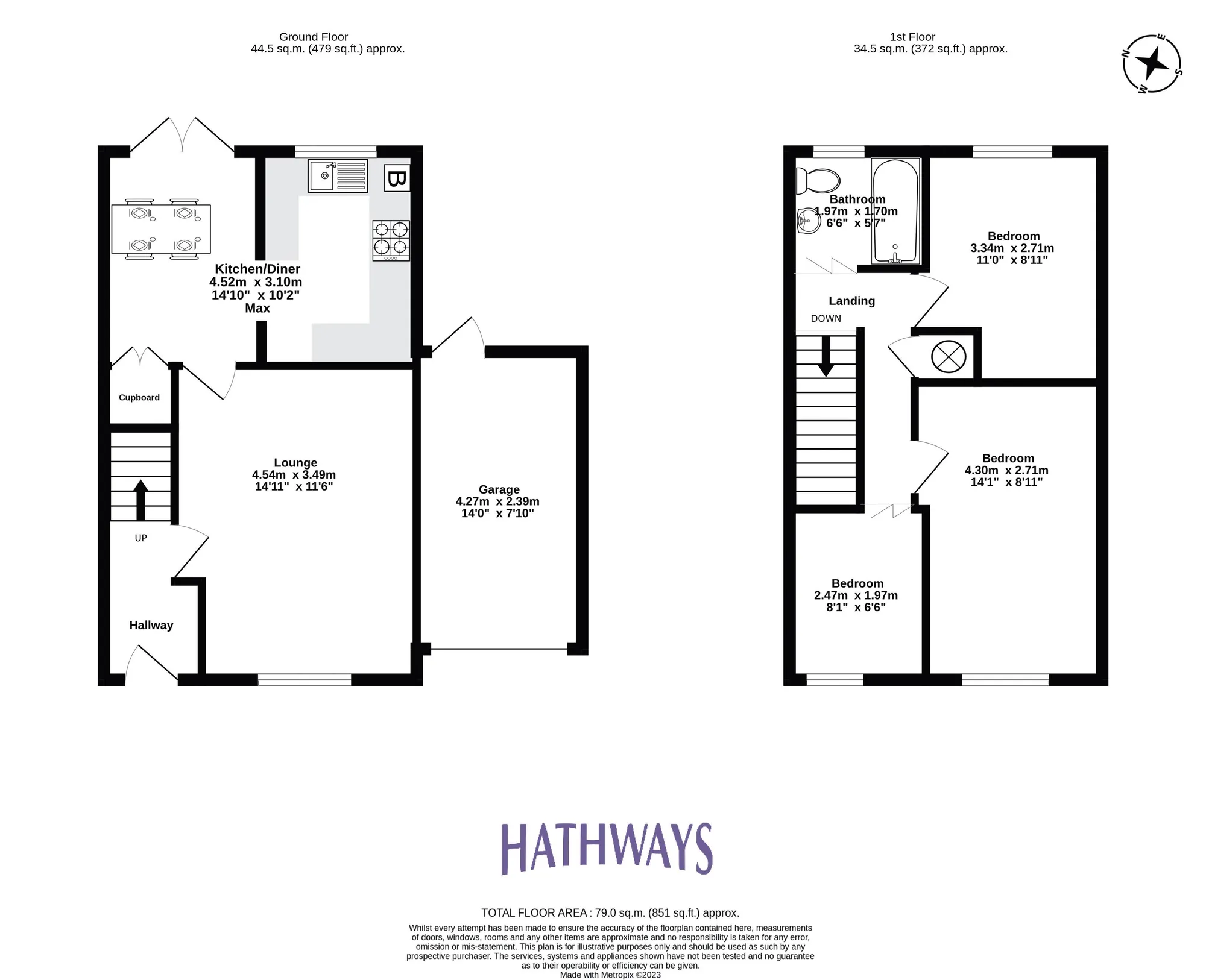 3 bed semi-detached house for sale in Forge Close, Newport - Property Floorplan