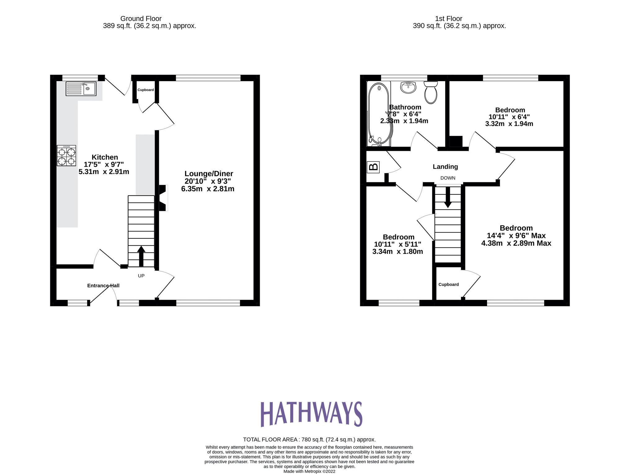 3 bed mid-terraced house to rent in Cwrt Glas, Cwmbran - Property Floorplan