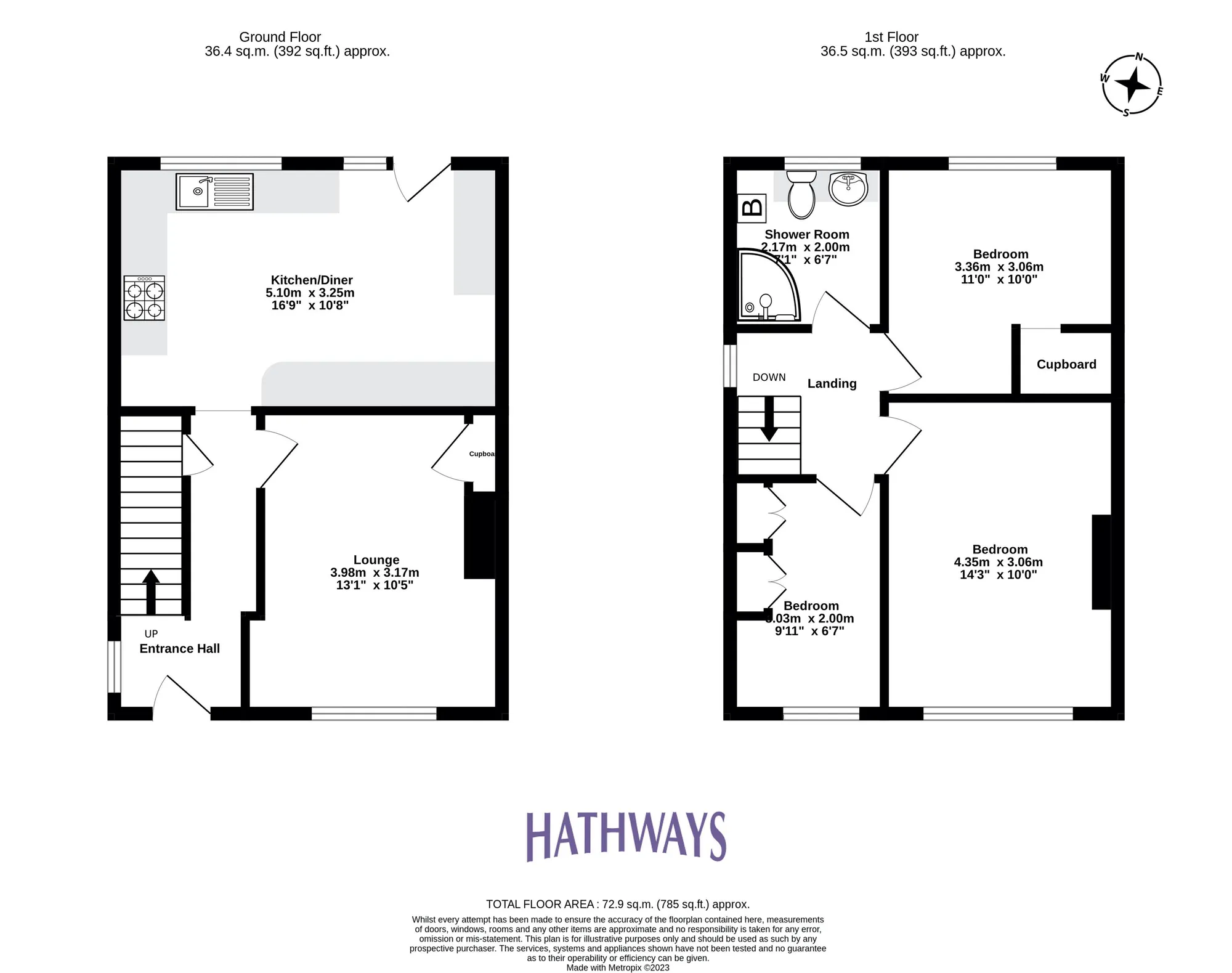 3 bed semi-detached house for sale in Fairfield Road, Newport - Property Floorplan