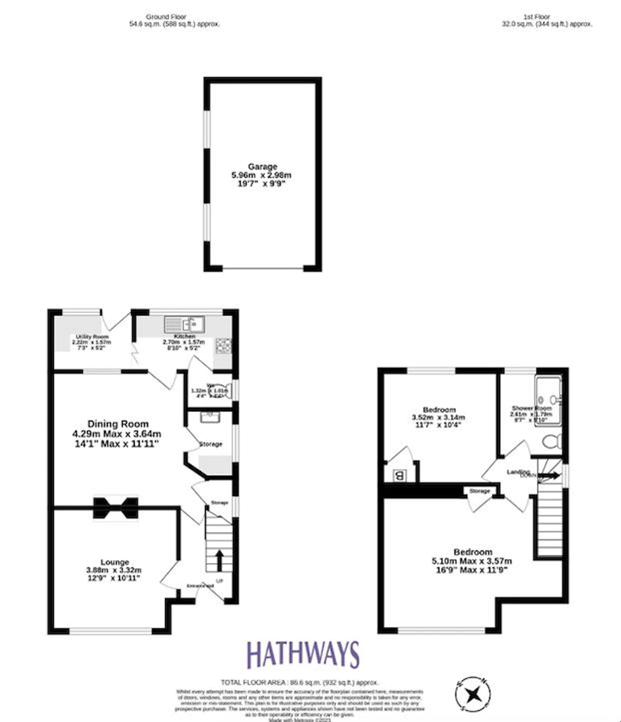 2 bed semi-detached house for sale in Sycamore Road, Pontypool - Property Floorplan