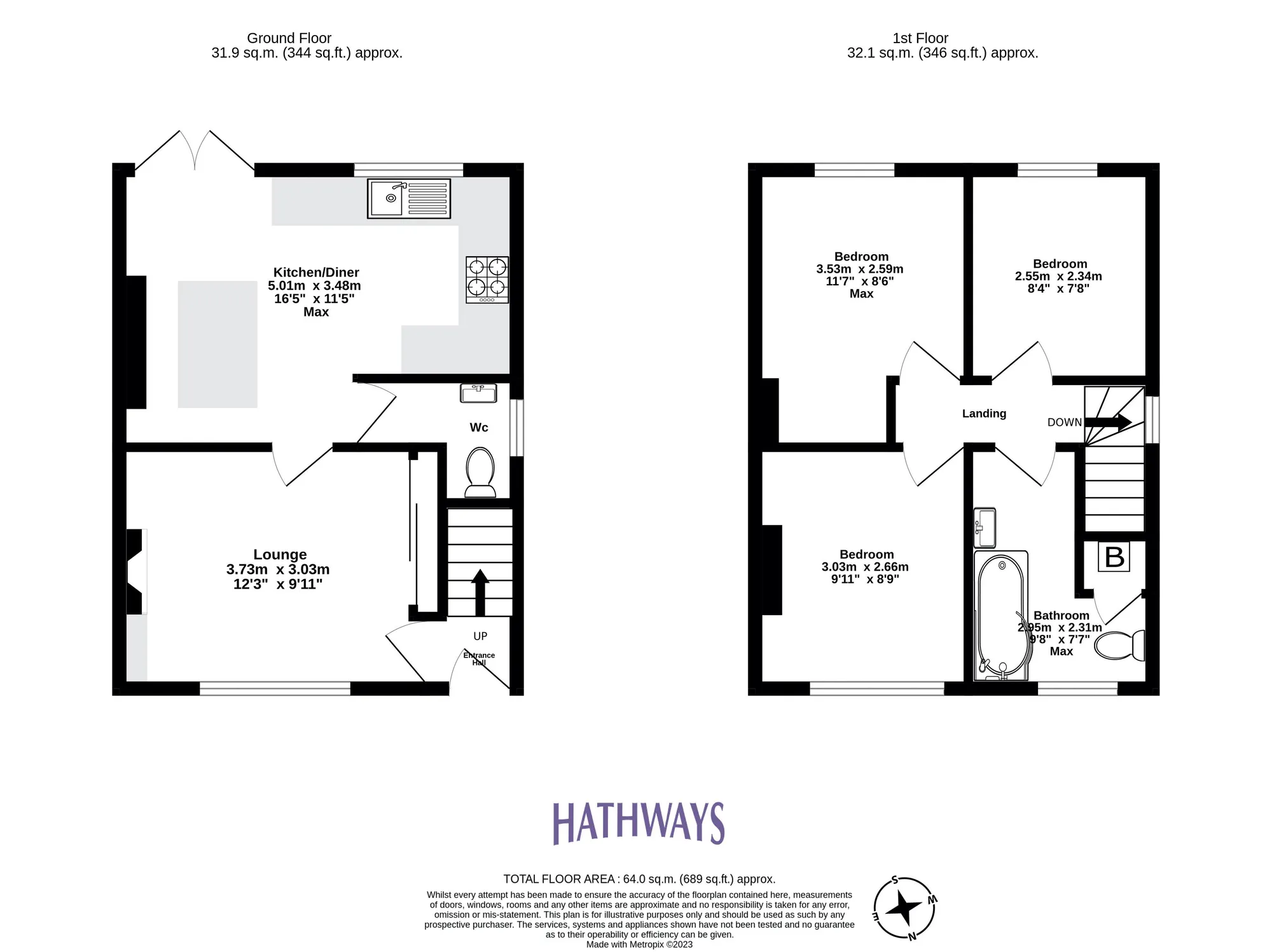 3 bed semi-detached house for sale in Lodge Avenue, Newport - Property Floorplan