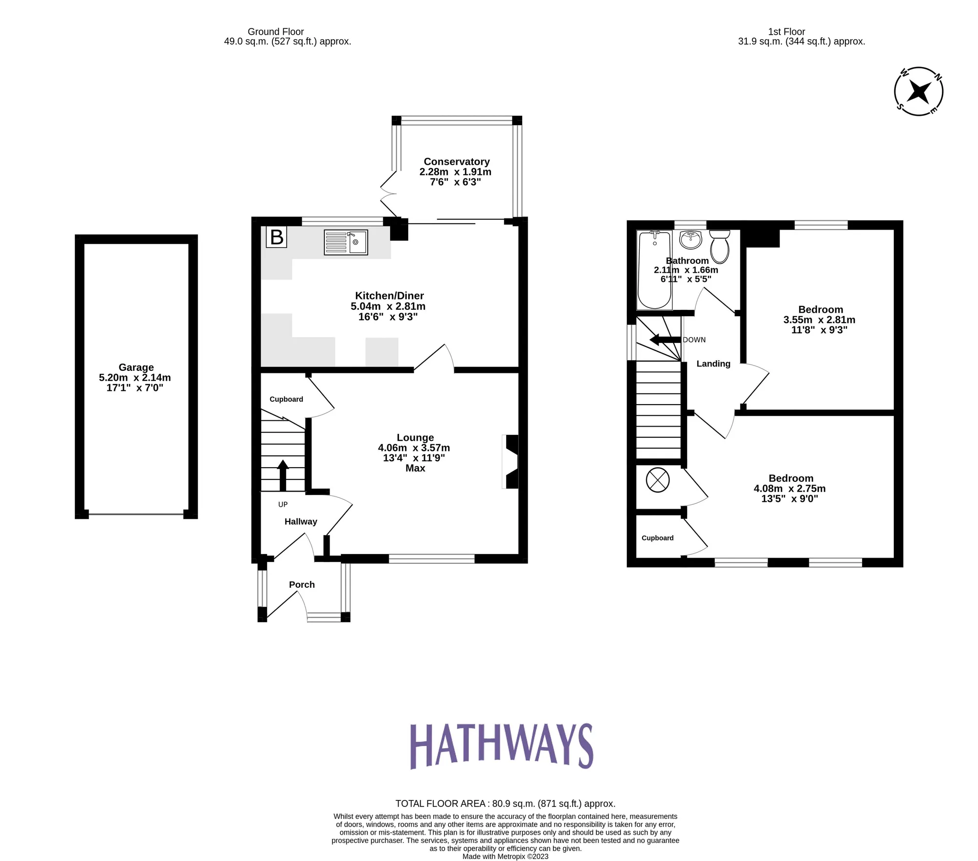 2 bed detached house for sale in Thistle Court, Cwmbran - Property Floorplan